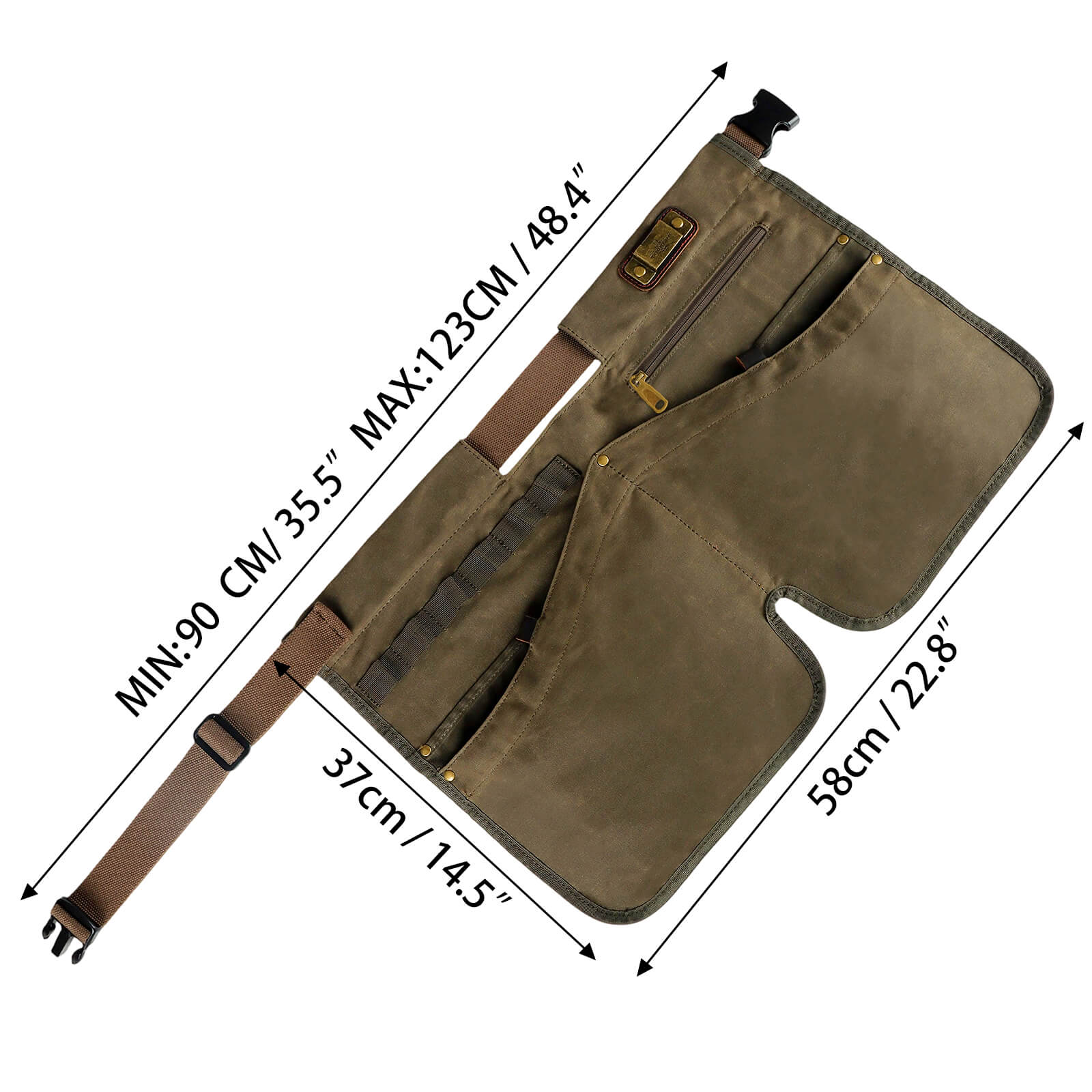 Canvas Heavy Duty Gardening Half Apron for Florist