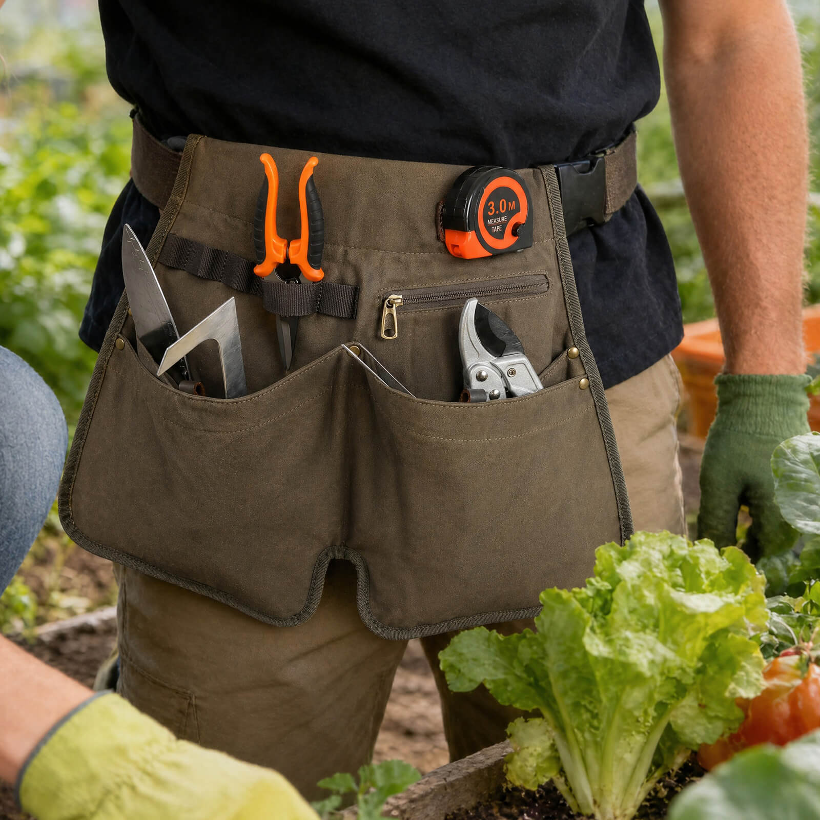 Canvas Heavy Duty Gardening Half Apron for Florist