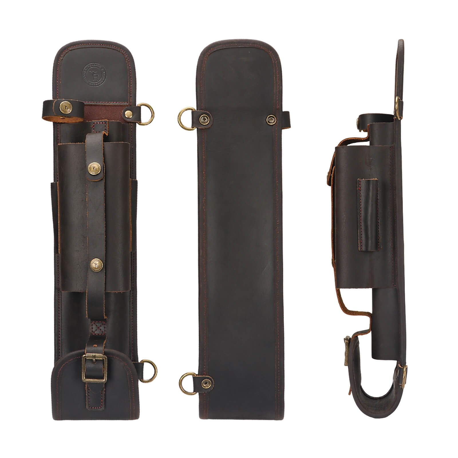 Tourbon Leather Axe Shoulder Bag & Saw Sling