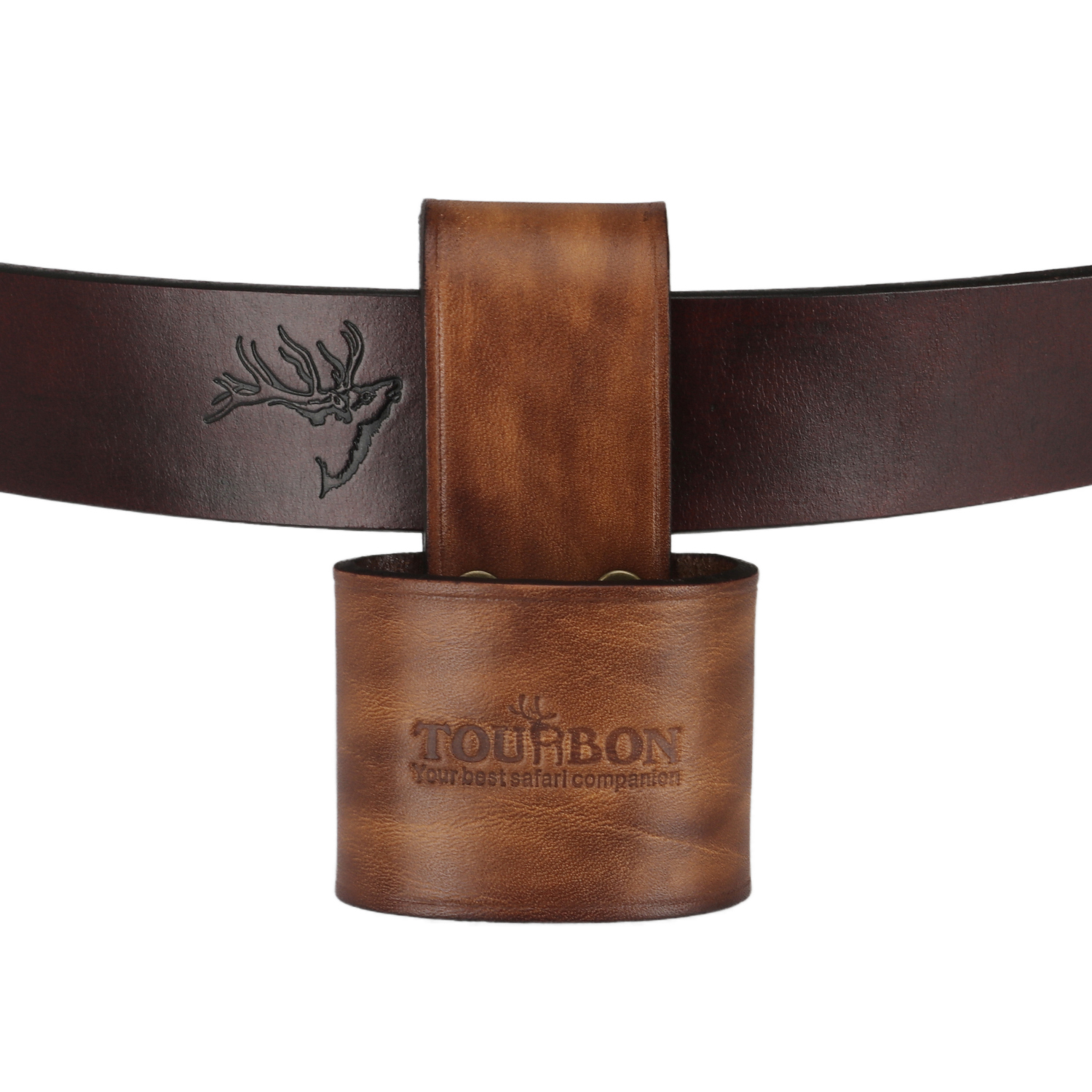 TOURBON Leather Axe Belt Loop Small Hammer Hatchet Carrier Holster