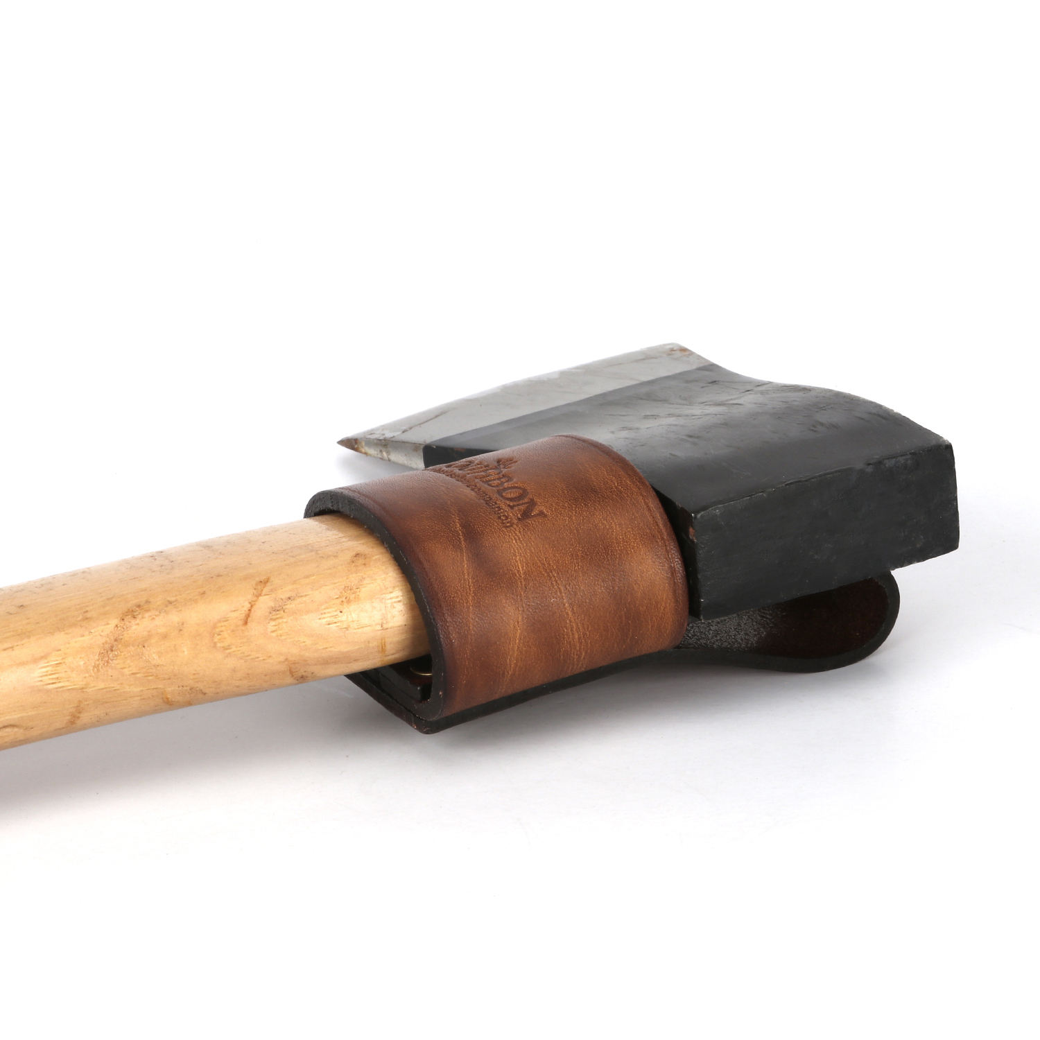 TOURBON Leather Axe Belt Loop Small Hammer Hatchet Carrier Holster