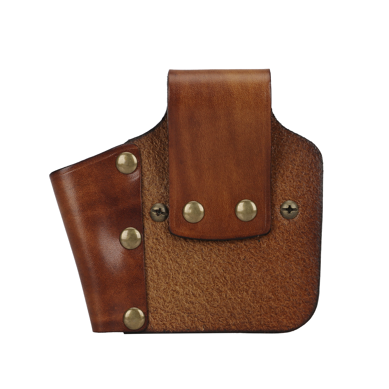 TOURBON Leather Tape Measure Holster Belt Tool Loop