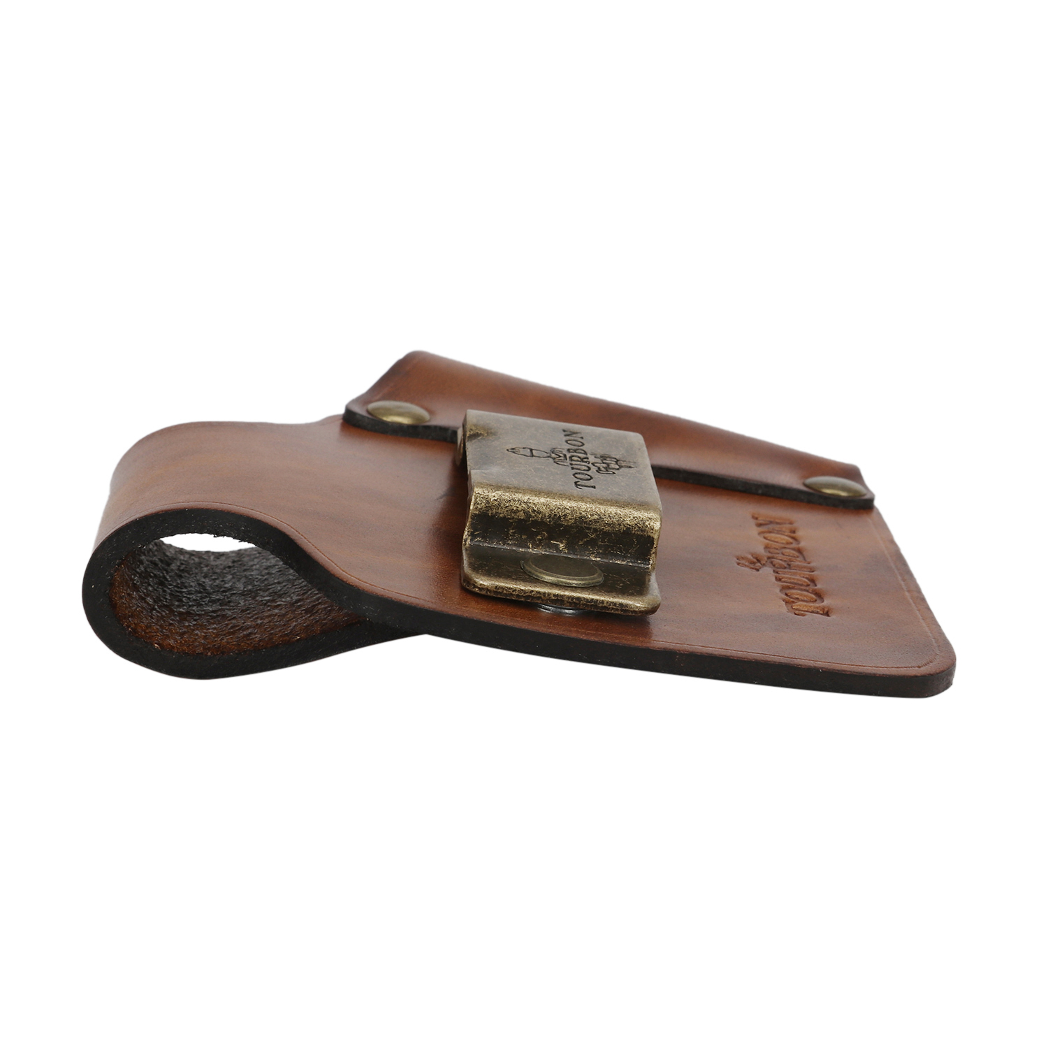 TOURBON Leather Tape Measure Holster Belt Tool Loop