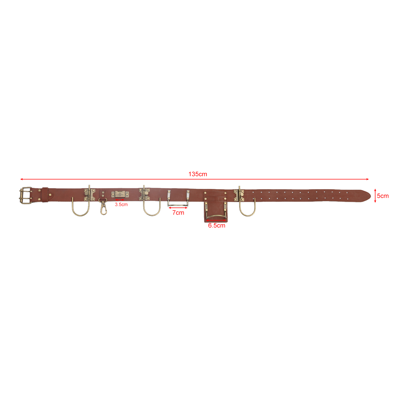 TOURBON Tool Belt Hanging Hooks Hammer Hatchet Holder Drill Holster