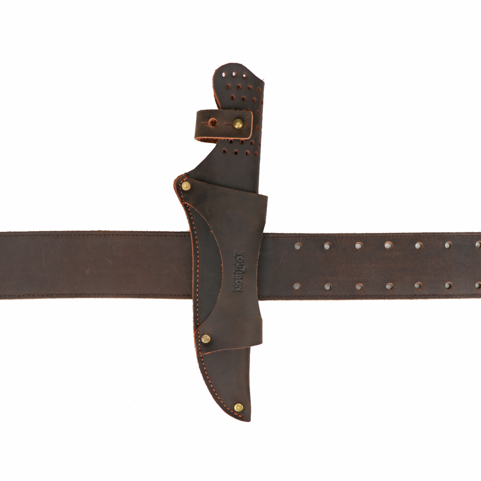 Tourbon Leather Knife Sheath with Belt Loop for Horizontal Vertical Carry