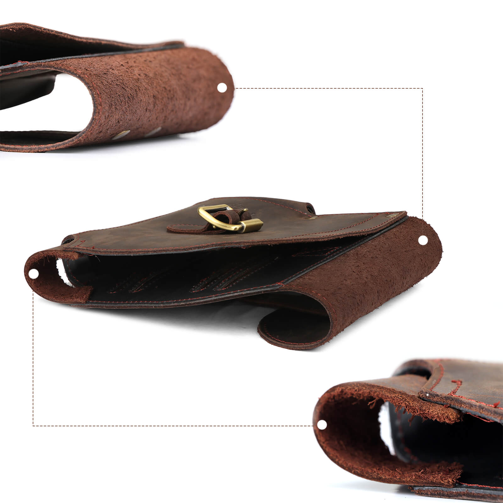 Tourbon Outdoor Loggers Felling Axe Sheath Leather with Belt Loop