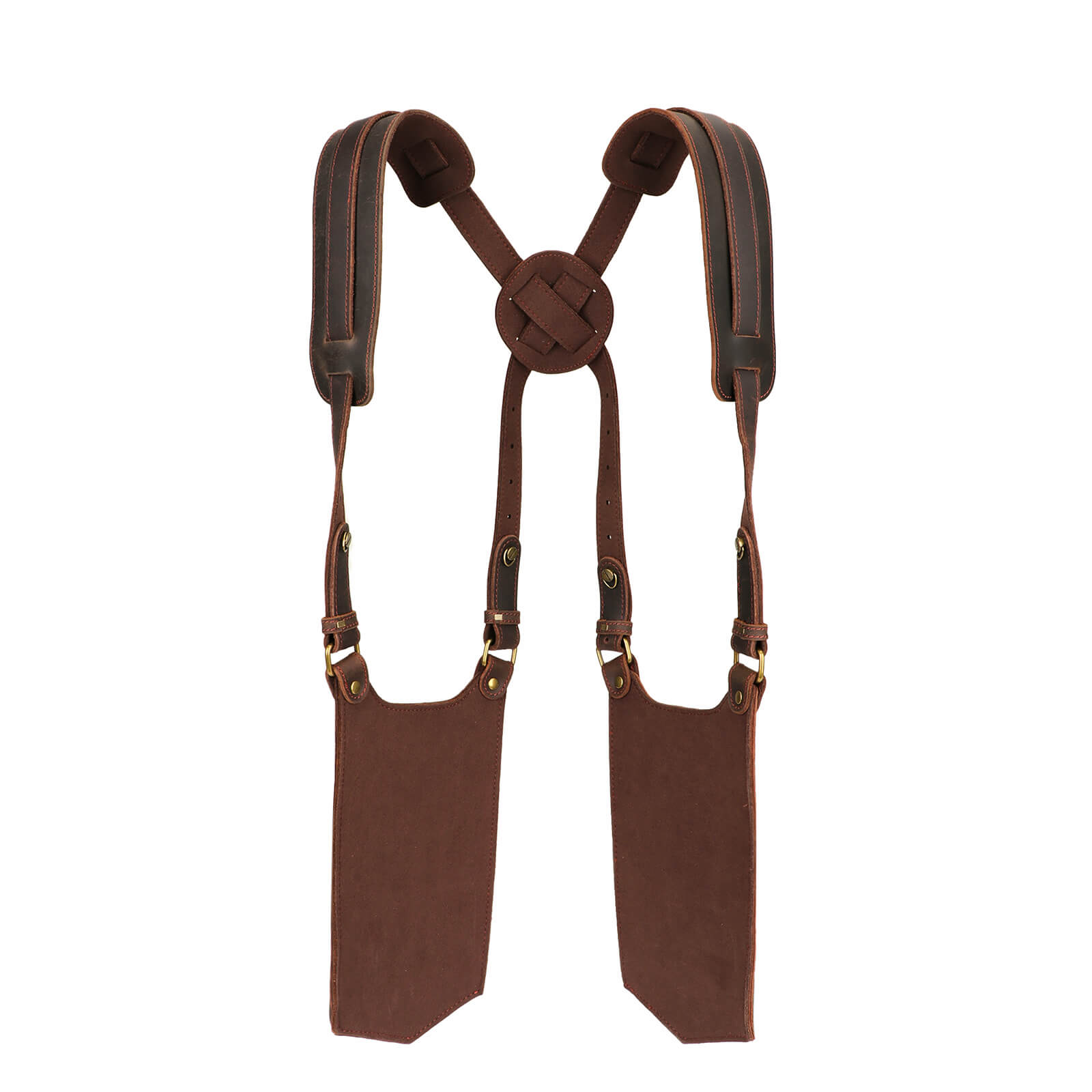 Tourbon Leather Shoulder Holster Phone Holder Anti-Theft Bag