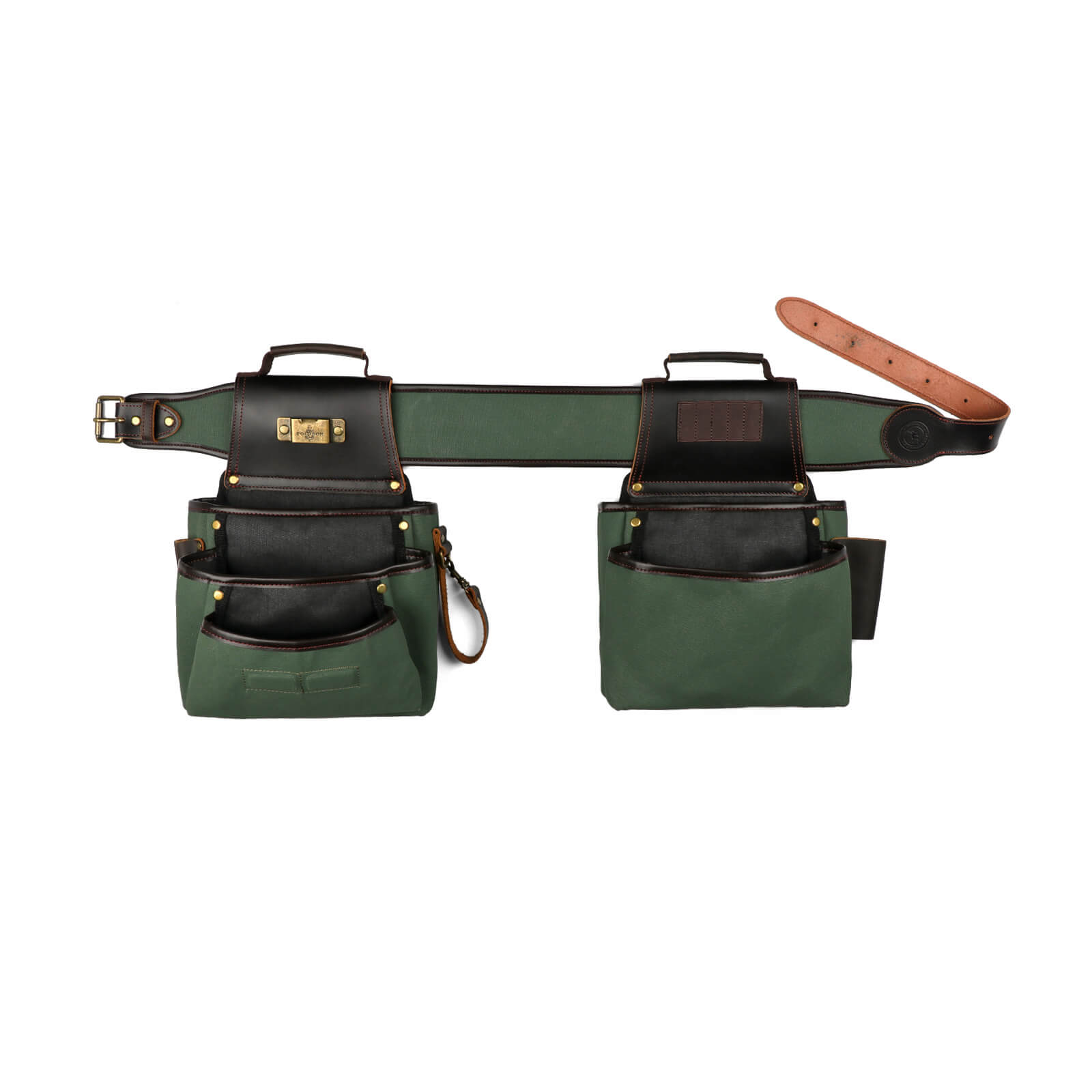 Tourbon Tool Belt Suspenders Heavy Duty 3 Points Padded Construction Work Pouch