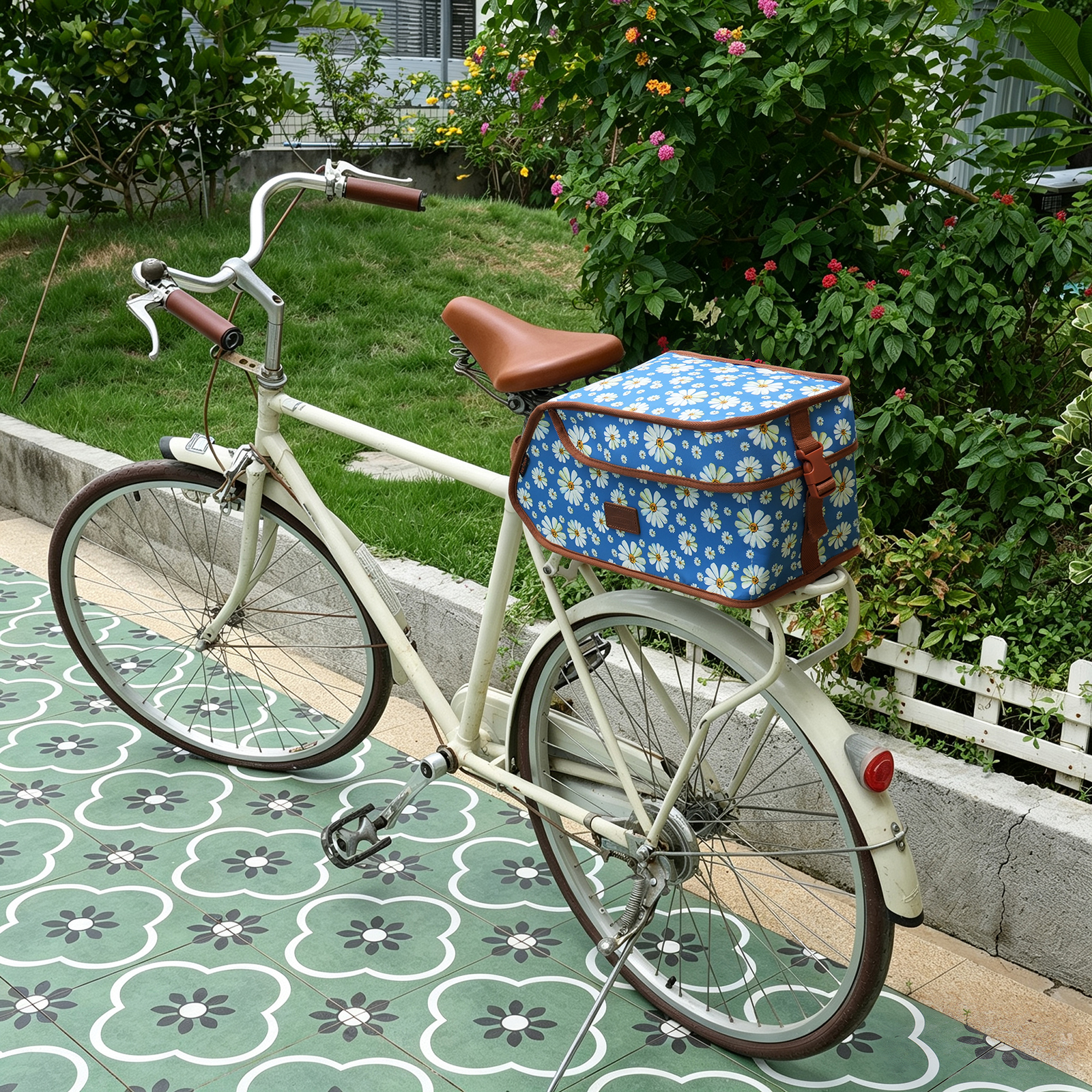 TOURBON Bicycle Pannier Bike Rear Rack Insulated Trunk Cooler Bag