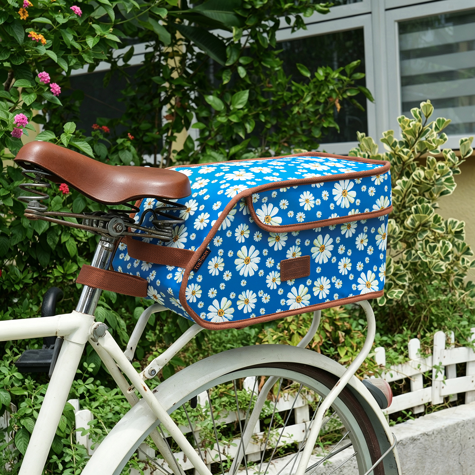 TOURBON Bicycle Pannier Bike Rear Rack Insulated Trunk Cooler Bag
