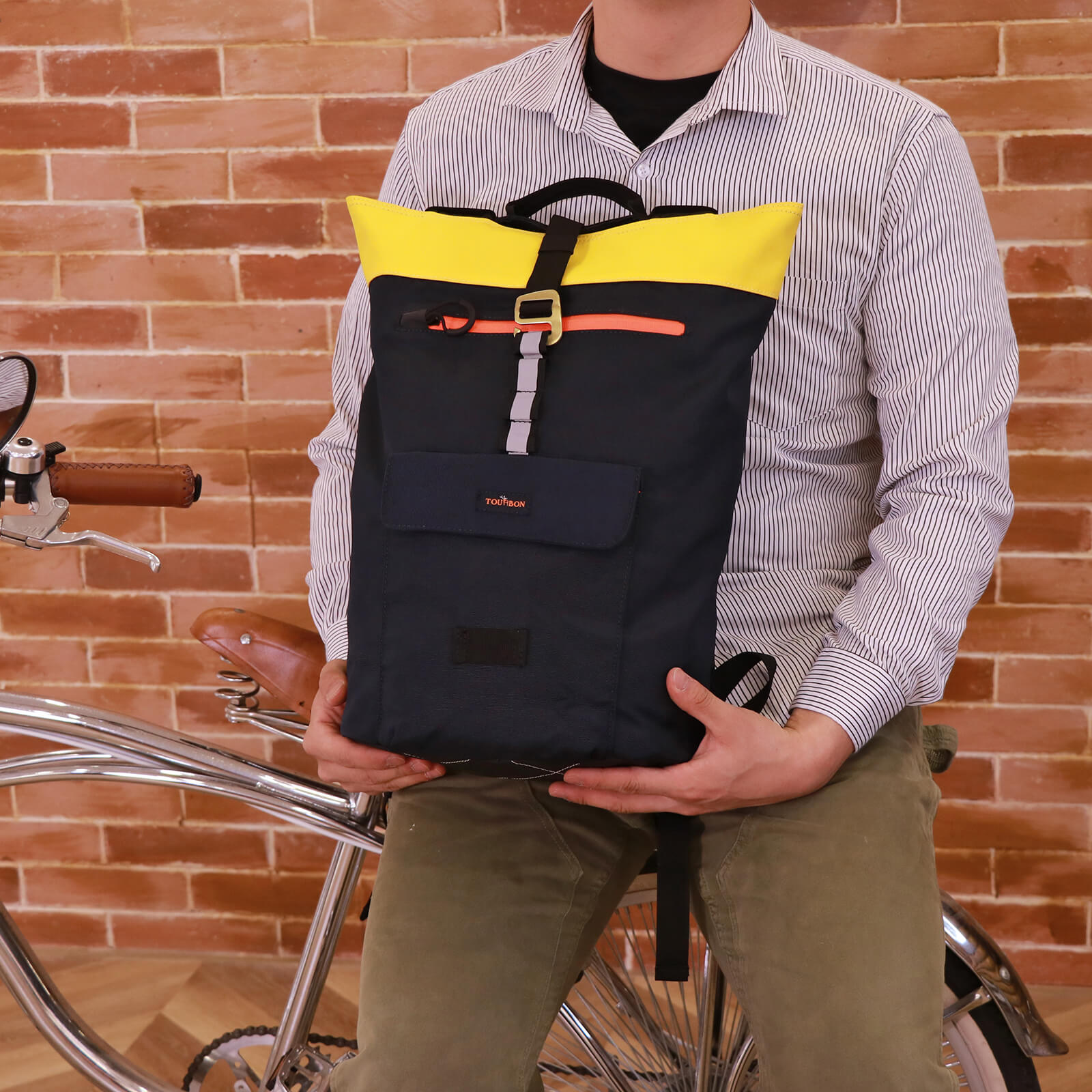 TOURBON Bike Pannier Rear Laptop Bag