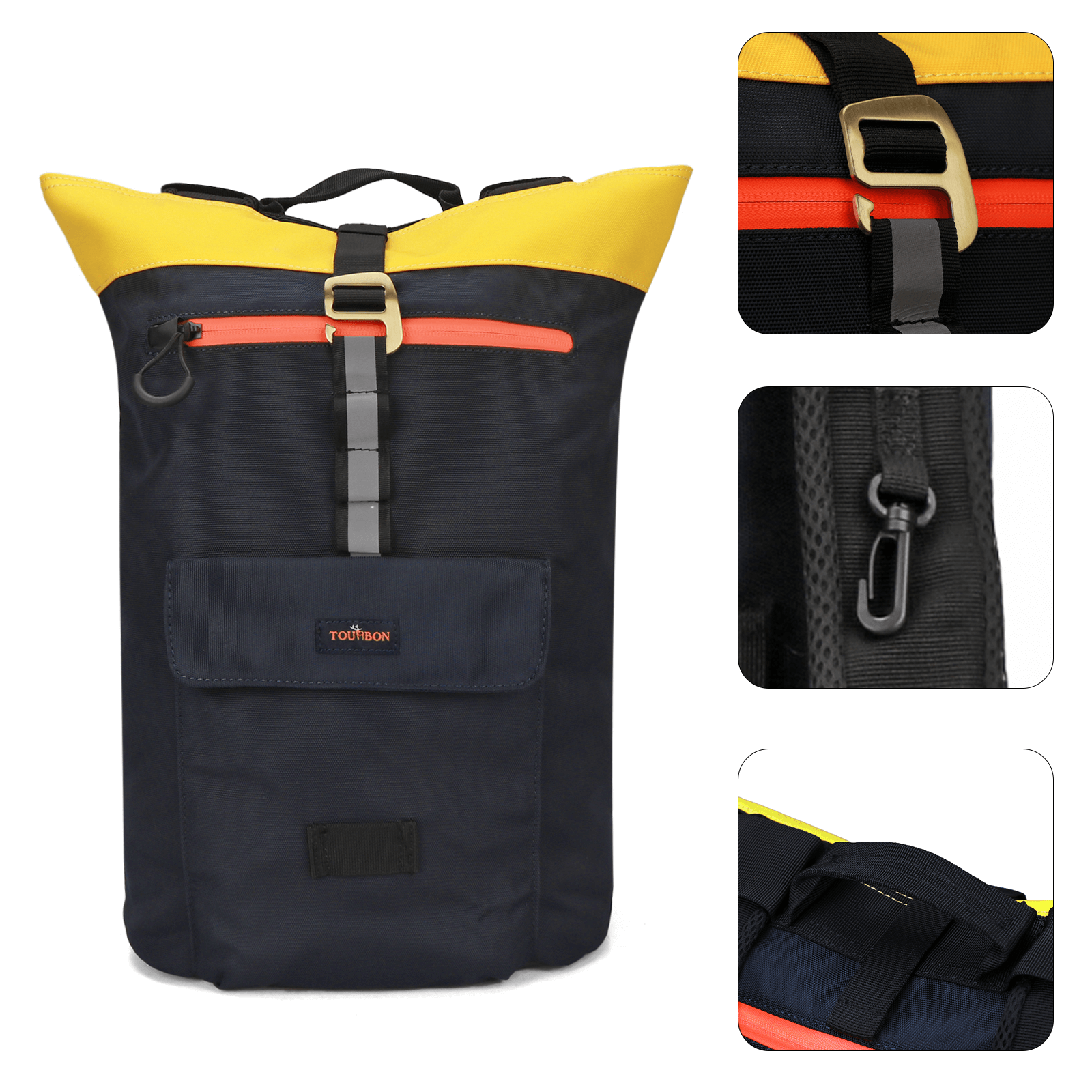 TOURBON Bike Pannier Rear Laptop Bag