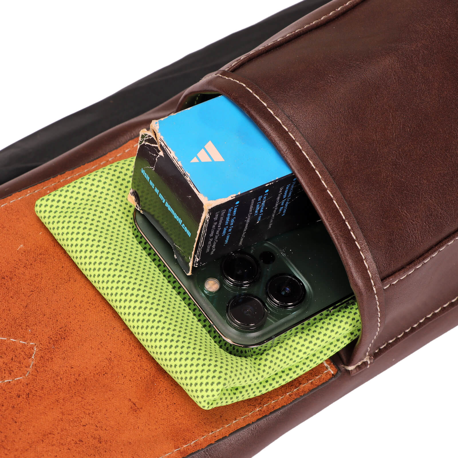 TOURBON ‎Faux Leather Lightweight Golf Club Carry Bag 