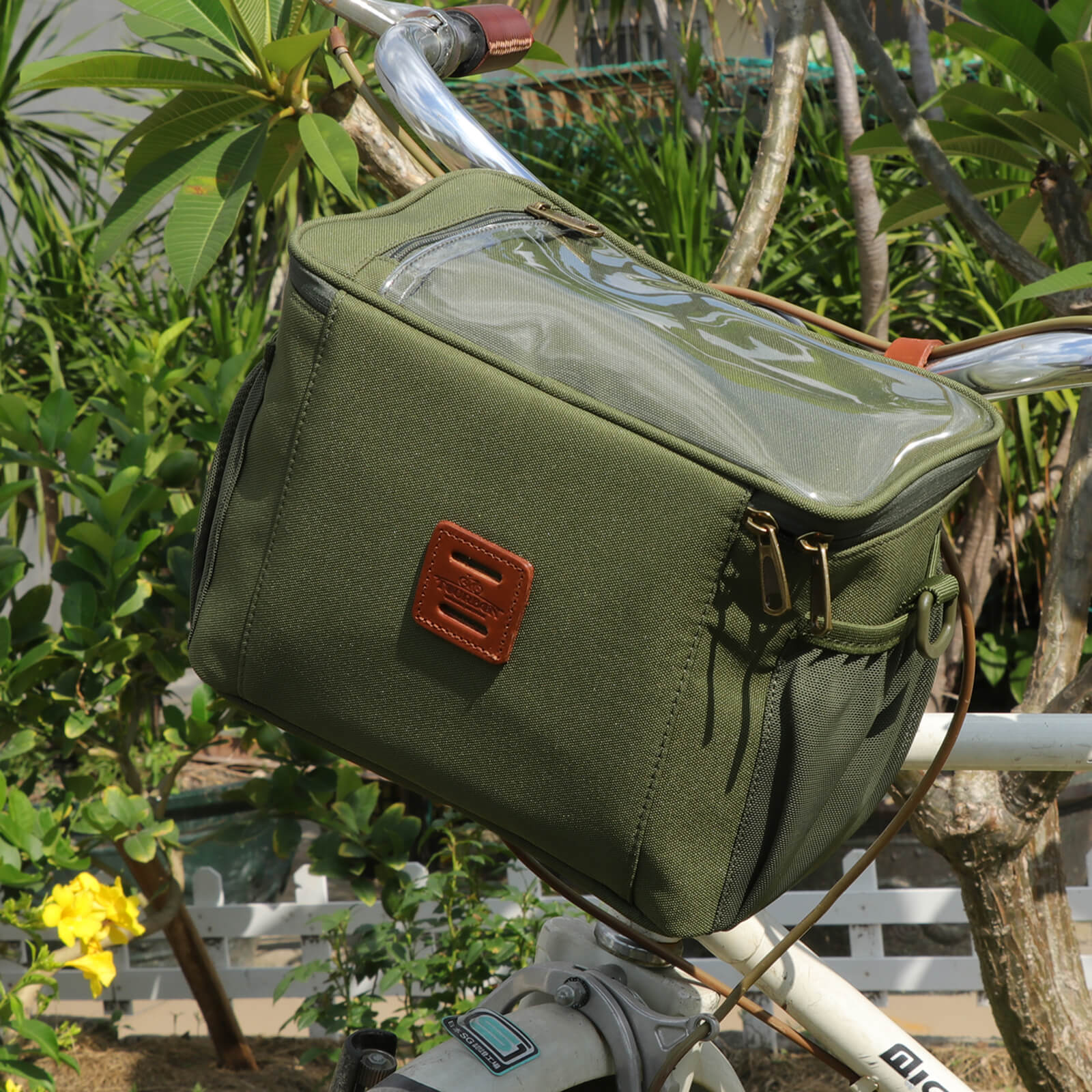 TOURBON Bike Handlebar Bag Insulated Cooler Bag 