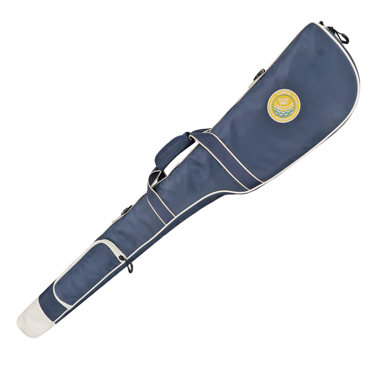 TOURBON Nylon Golf Carry Bag for a Few Clubs Blue