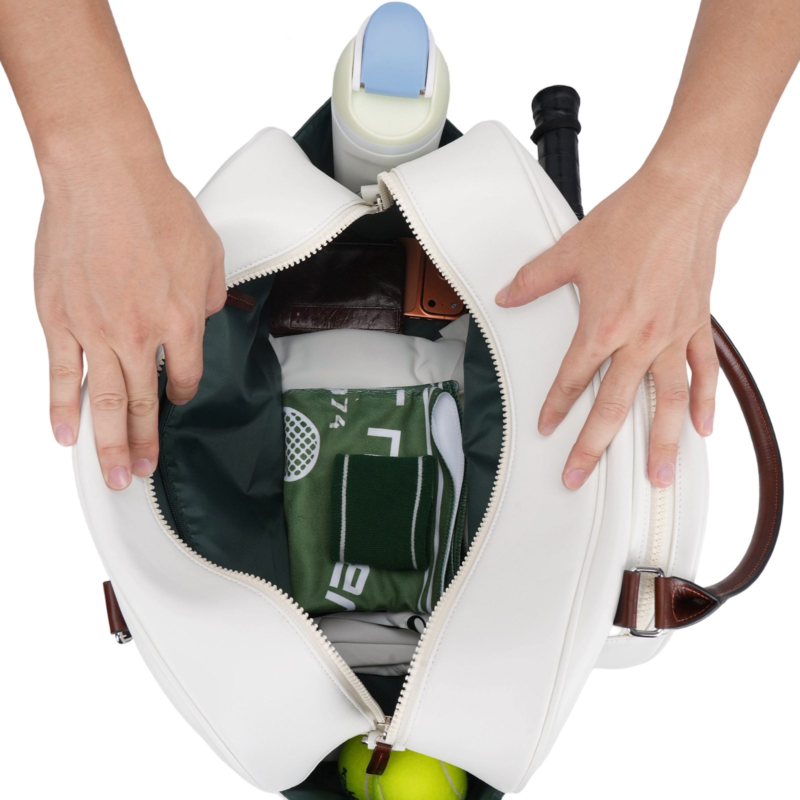 Tourbon Pickleball Bag with Paddle Compartment 14.5L Sports Tote