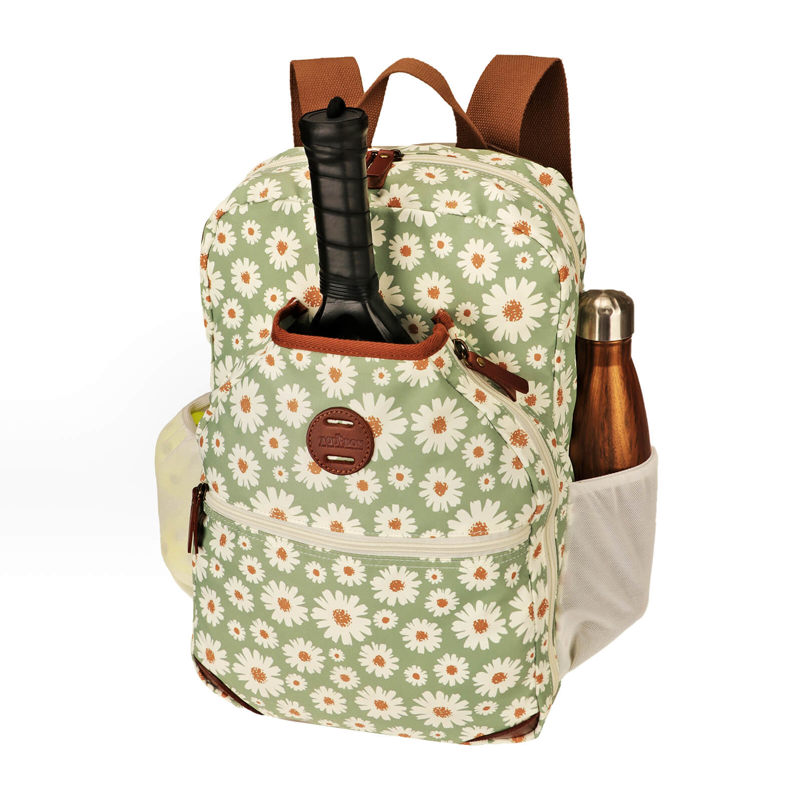 TOURBON Pickleball Paddle Backpack Clip-on Bike Pannier Rear Rack