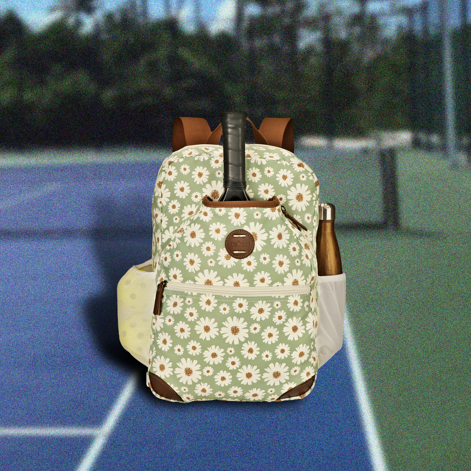 TOURBON Pickleball Paddle Backpack Clip-on Bike Pannier Rear Rack