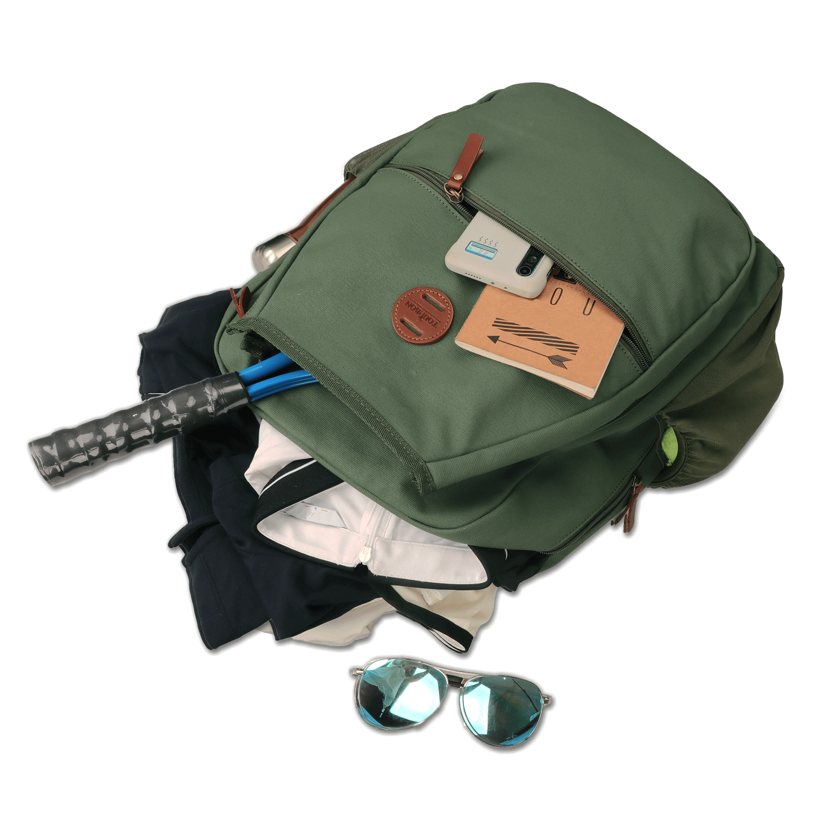 TOURBON Tennis Backpack Clip-on Bike Pannier Rear Rack