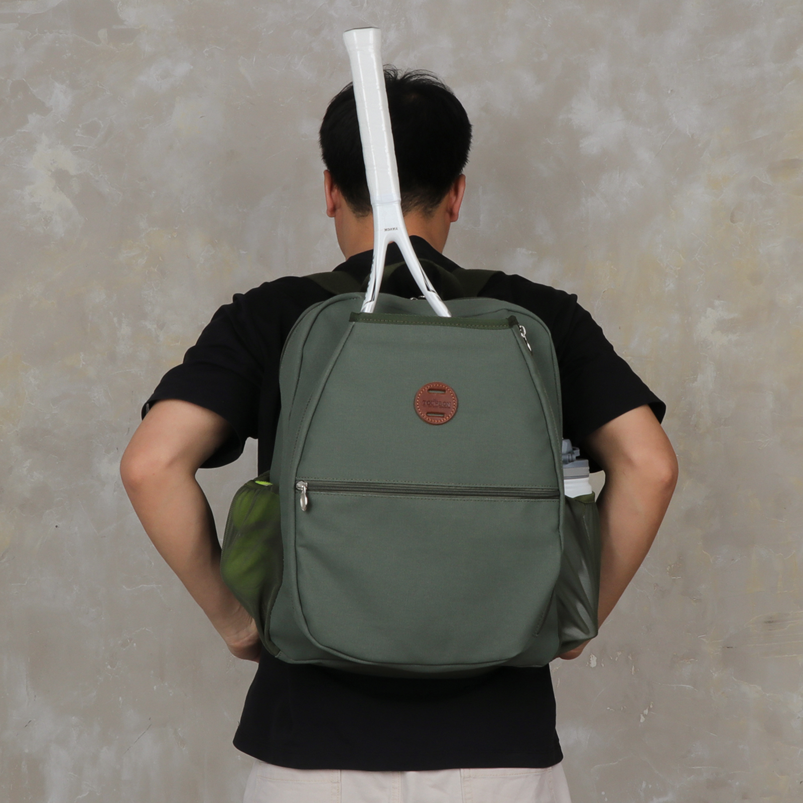 TOURBON Tennis Backpack Clip-on Bike Pannier Rear Rack