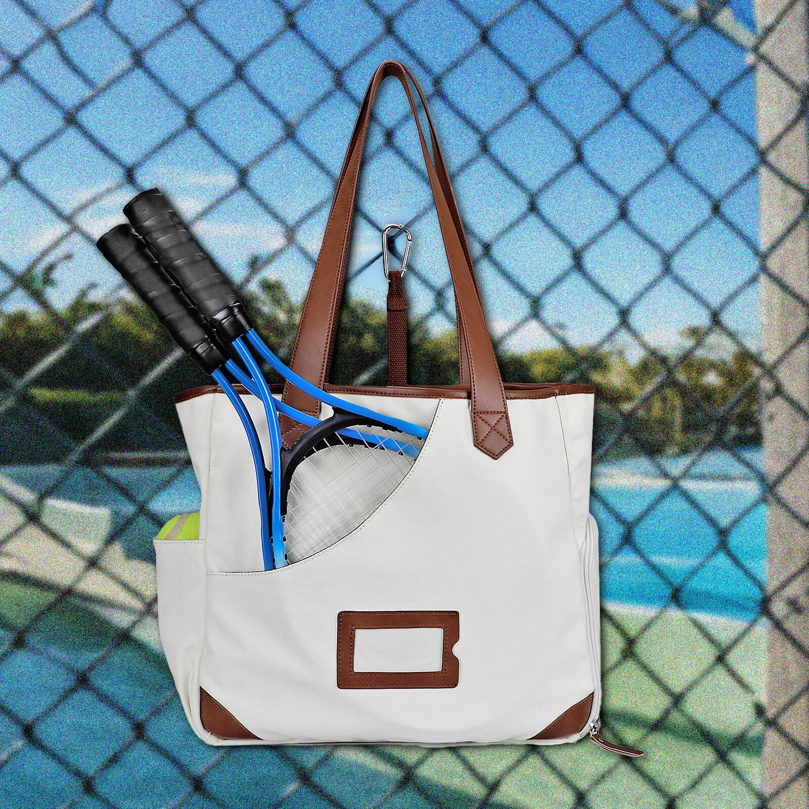 TOURBON Pickleball Tote Bag for Men Women with Shoe Compartment