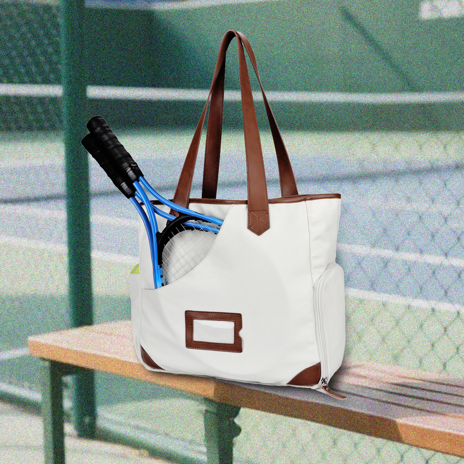 TOURBON Pickleball Tote Bag for Men Women with Shoe Compartment