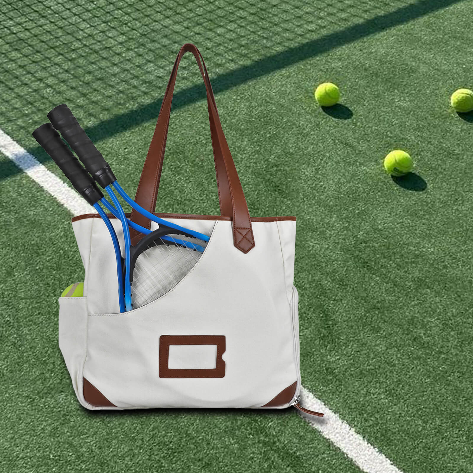 TOURBON Pickleball Tote Bag for Men Women with Shoe Compartment