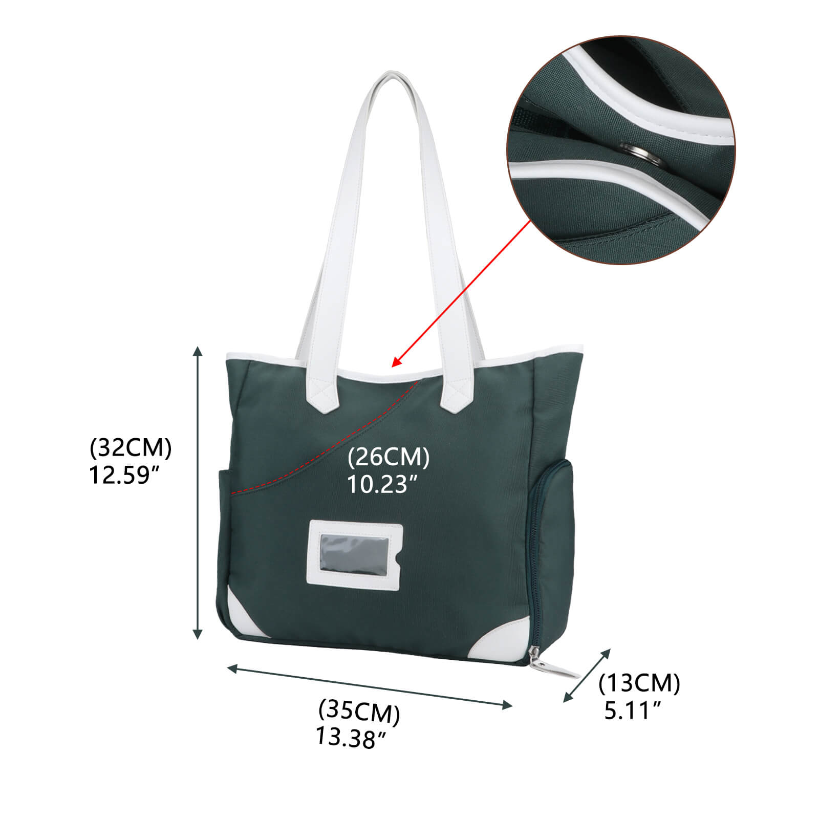 TOURBON Nylon  Pickleball Tote Bag for Men Women Lightweight