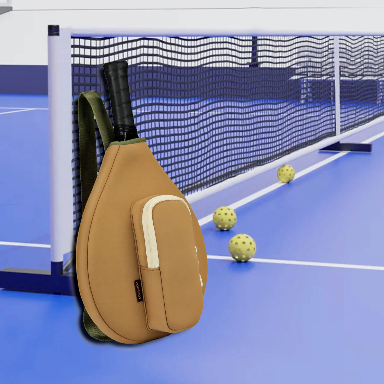 TOURBON Neoprene Pickleball Paddle Cover Lightweight