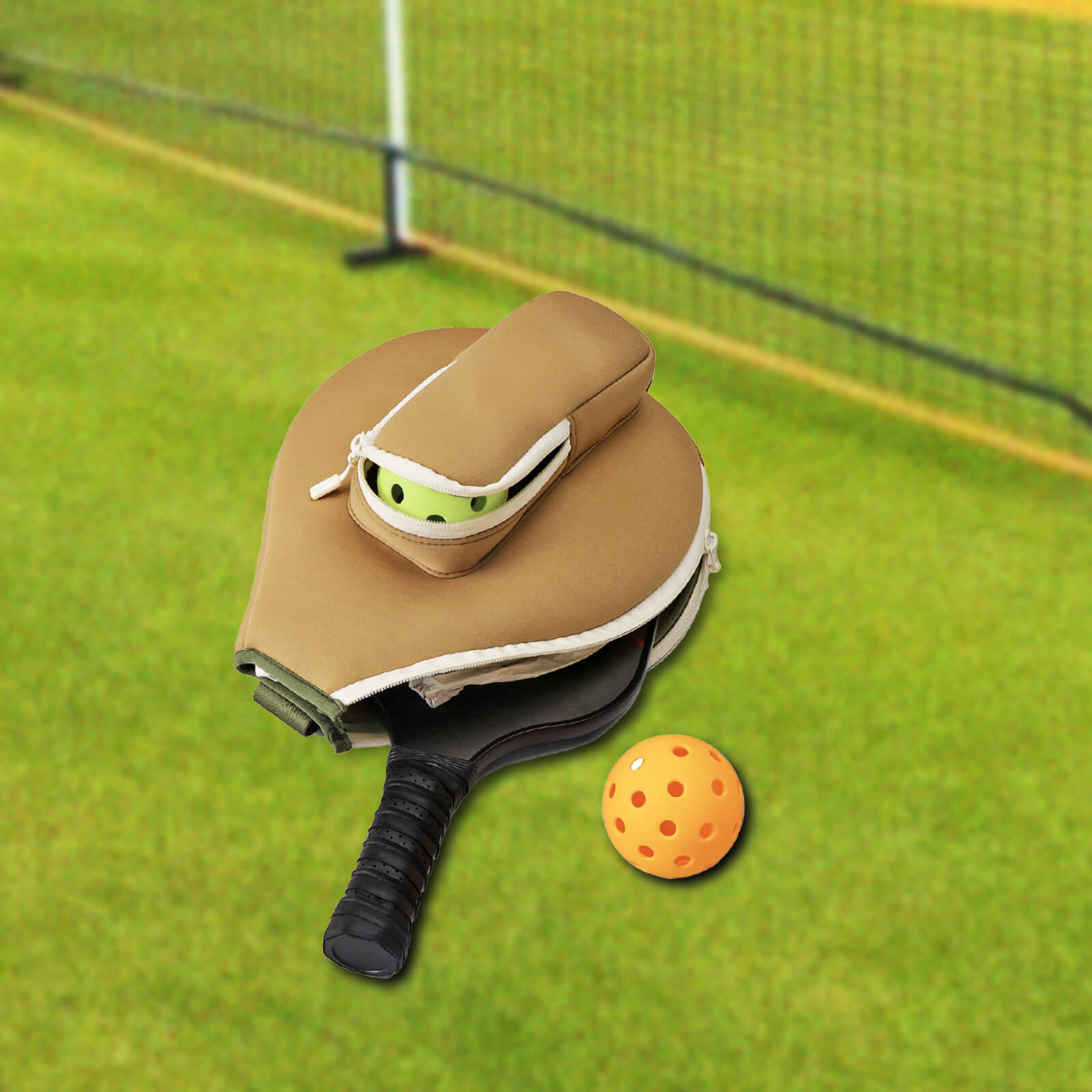 TOURBON Neoprene Pickleball Paddle Cover Lightweight