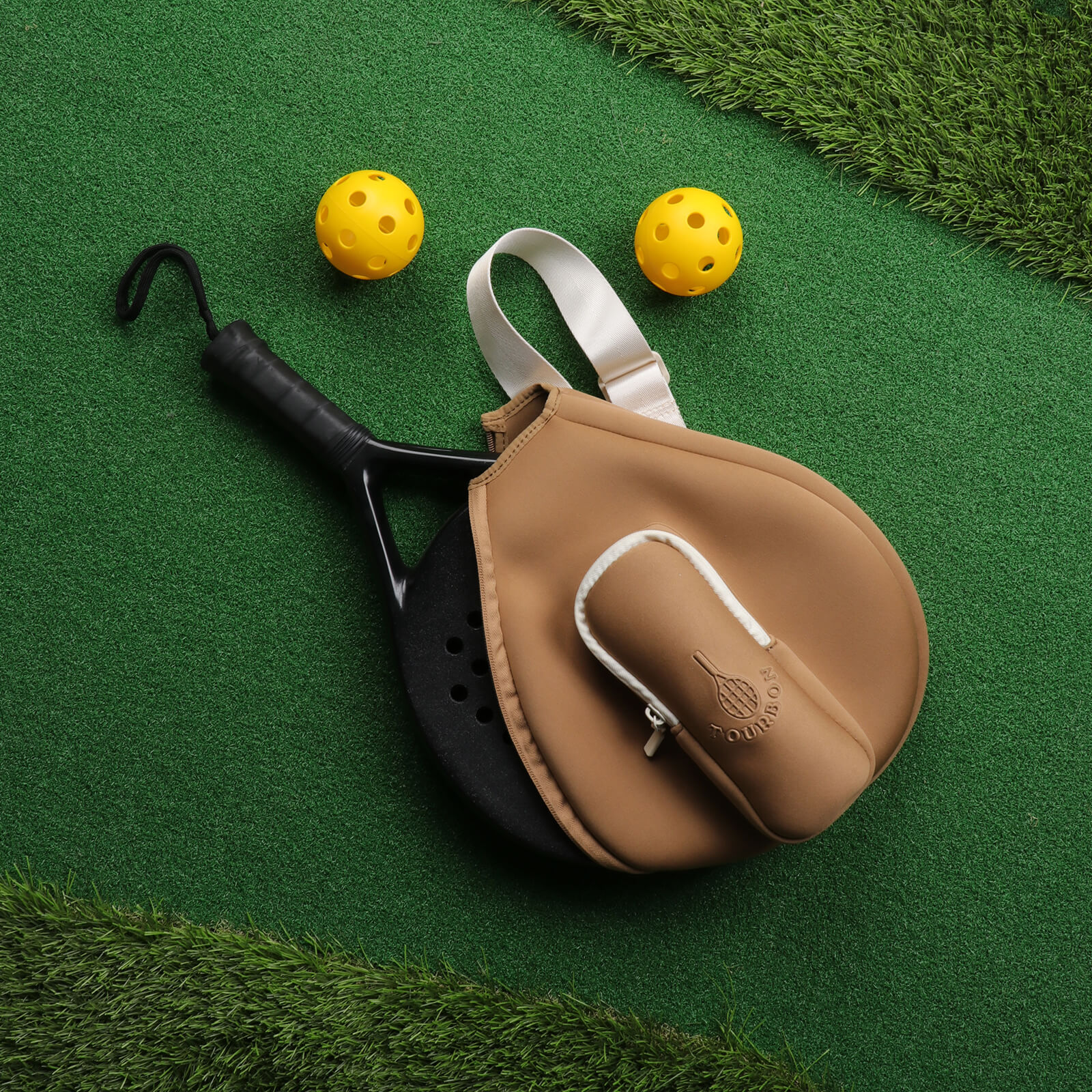 TOURBON Neoprene Pickleball Paddle Cover Lightweight