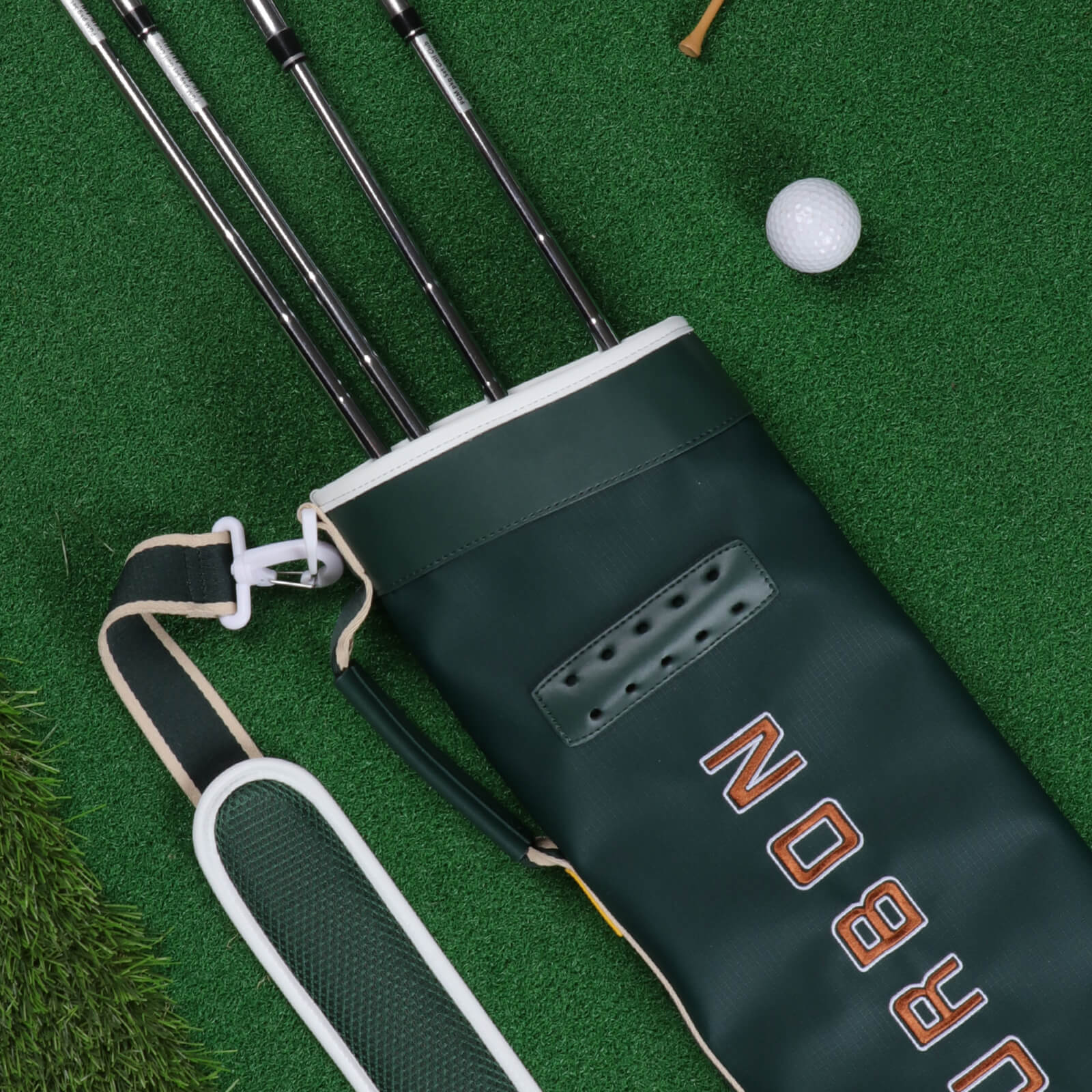 TOURBON Lightweight Golf Training Carry Bag Holds 7-9 Clubs