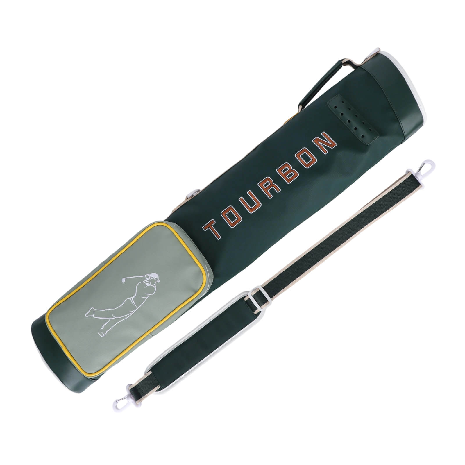 TOURBON Lightweight Golf Training Carry Bag Holds 7-9 Clubs