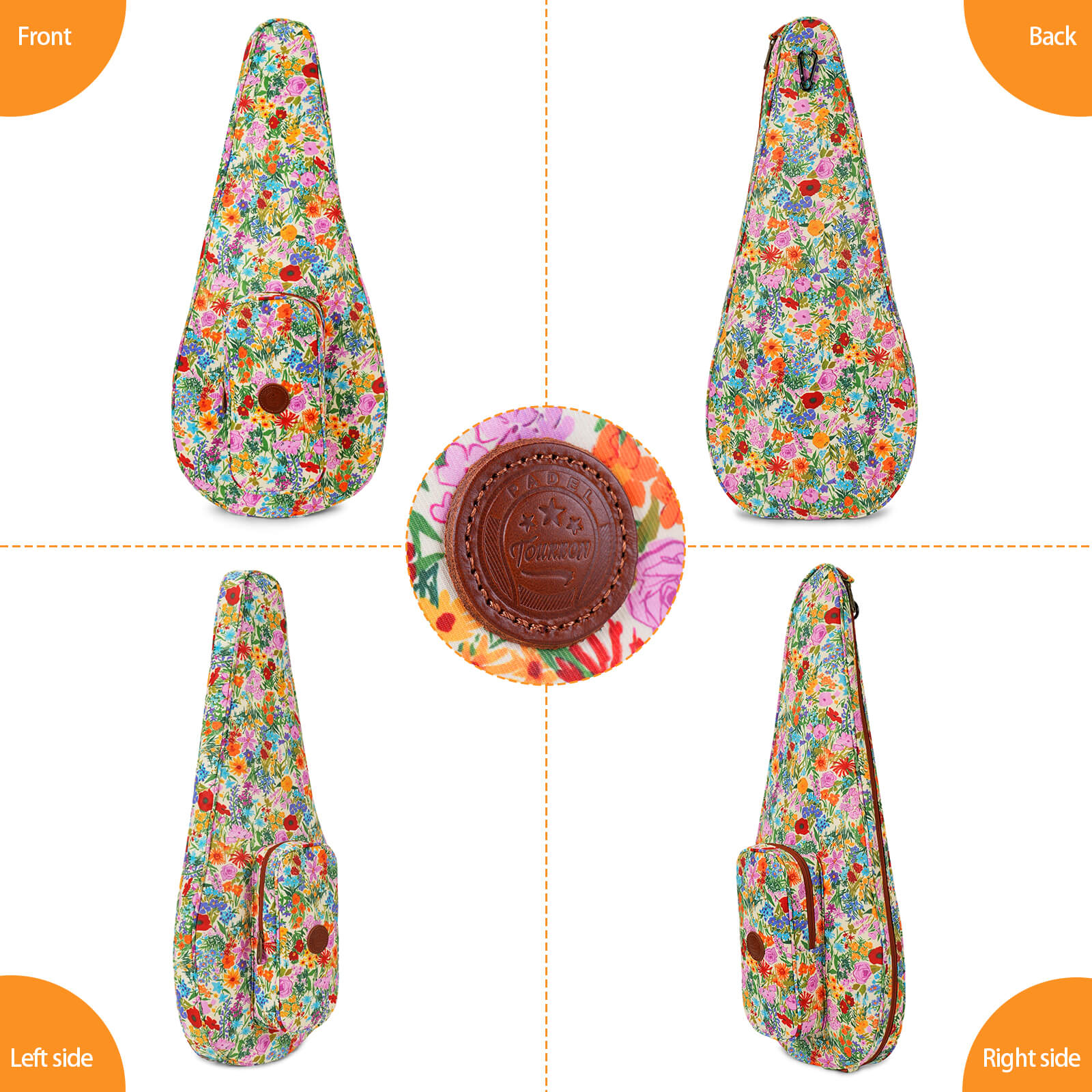 TOURBON Padded Nylon Tennis Racket Bag
