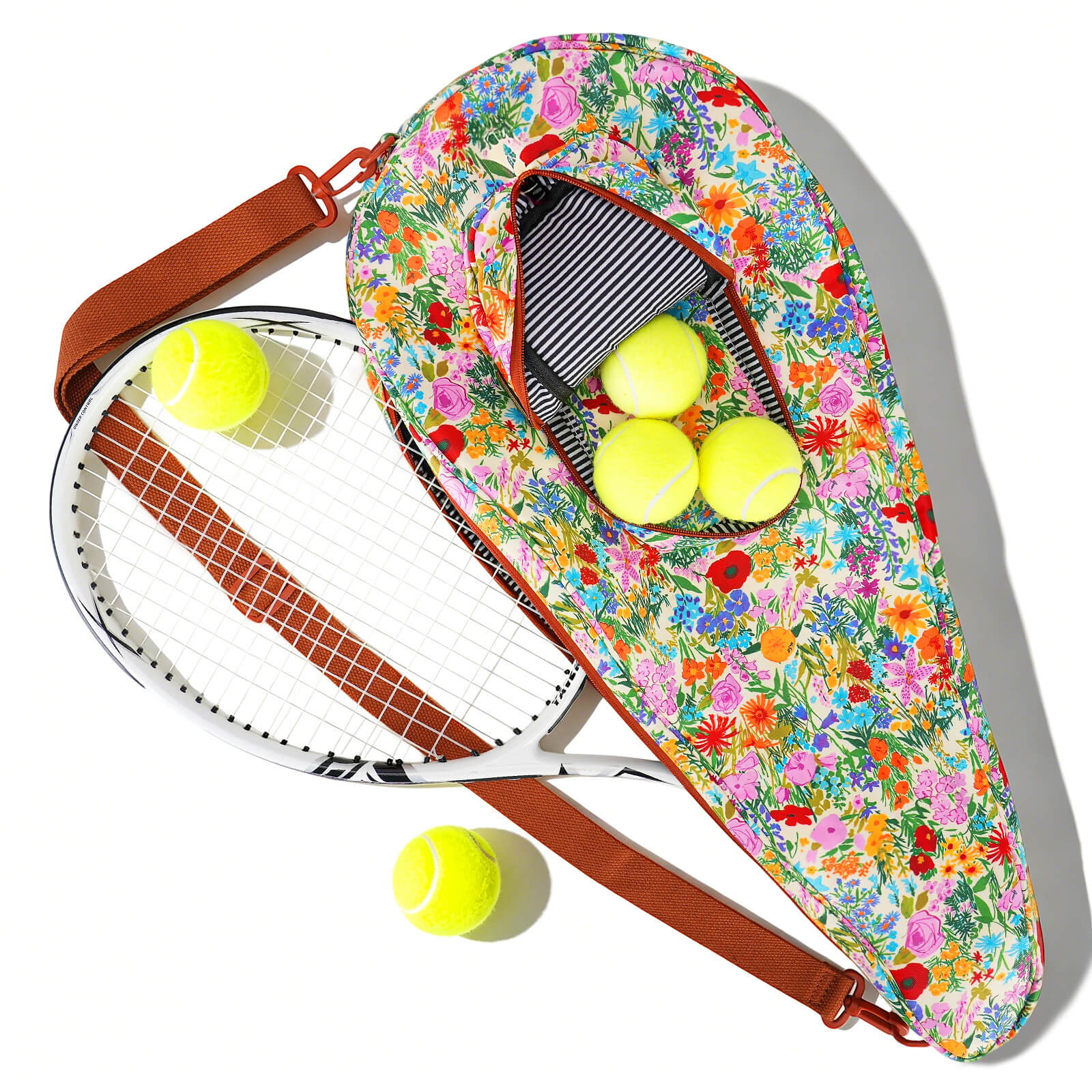TOURBON Padded Nylon Tennis Racket Bag