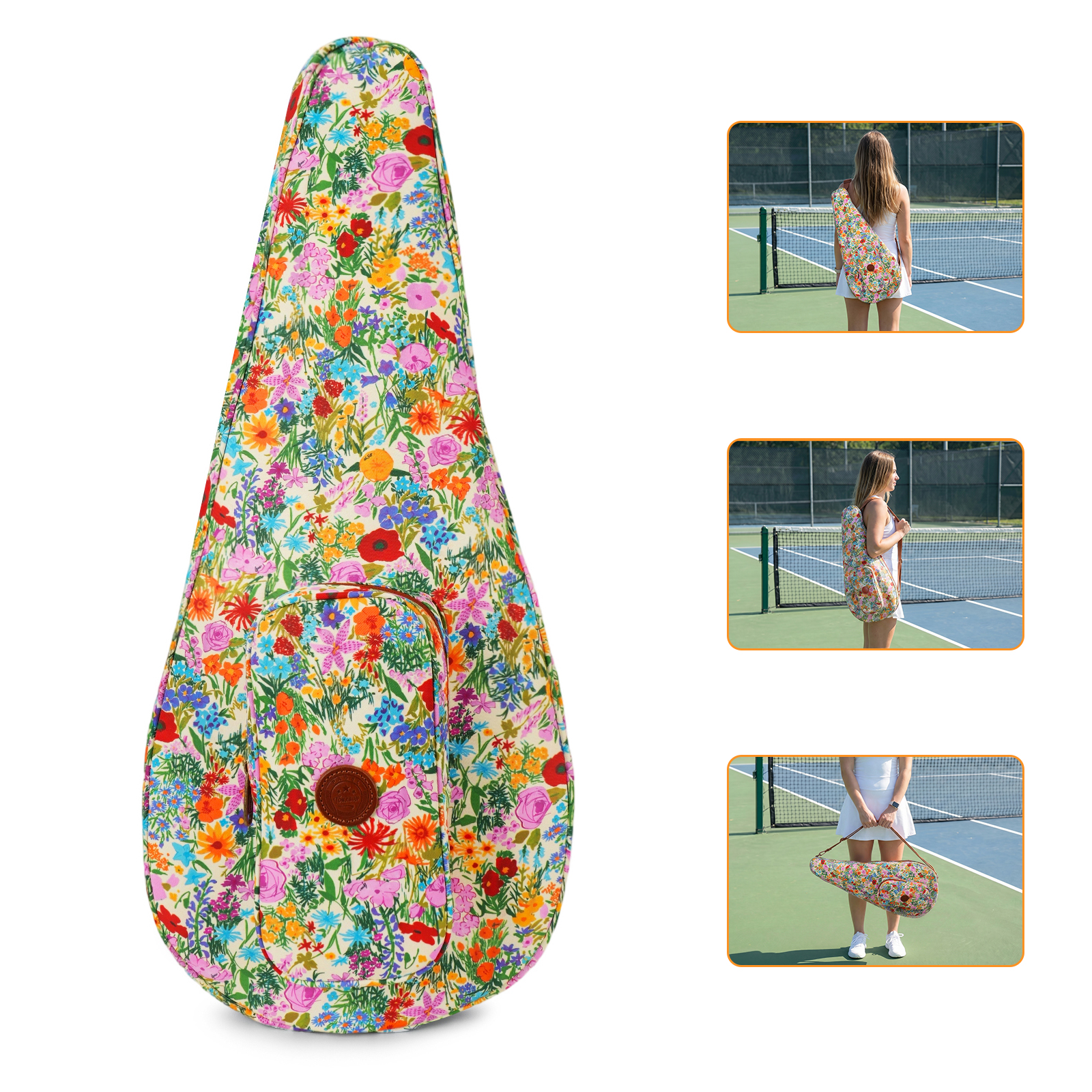 TOURBON Padded Nylon Tennis Racket Bag