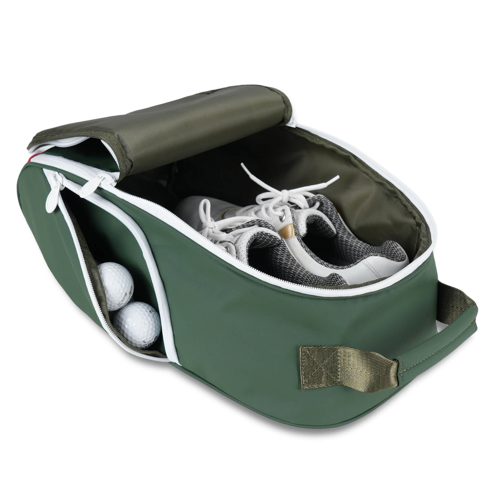 TOURBON Golf Shoe Bag with Side Pockets for Men Women
