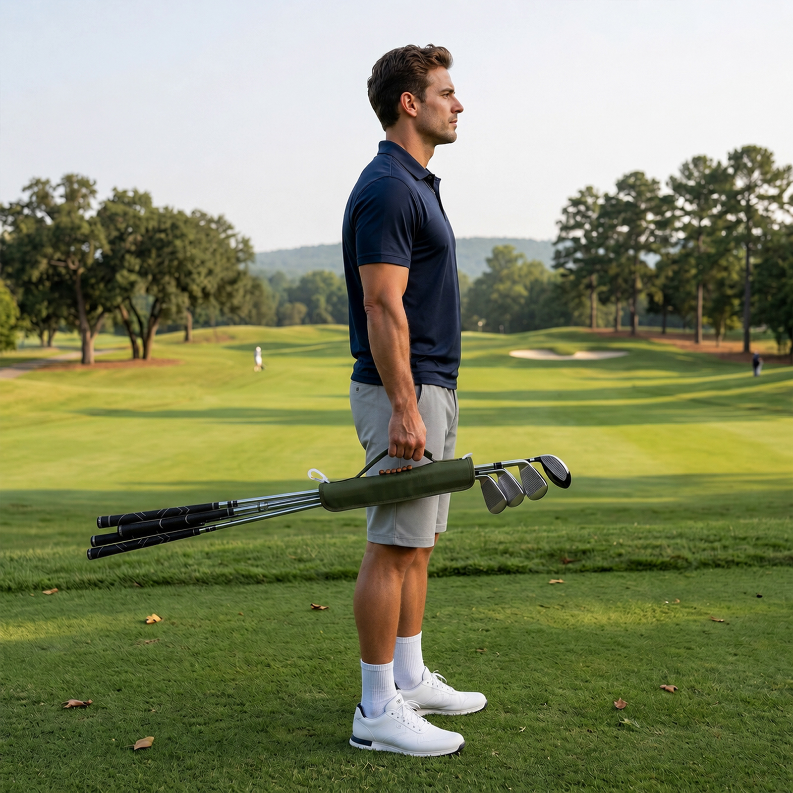 TOURBON Lightweight Golf Club Carrier Bag
