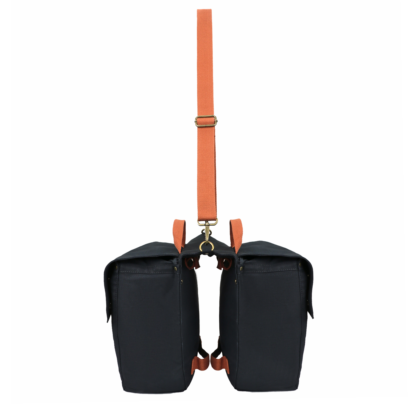 TOURBON Canvas Cycling Bicycle Bike Pannier Rear Seat Bag