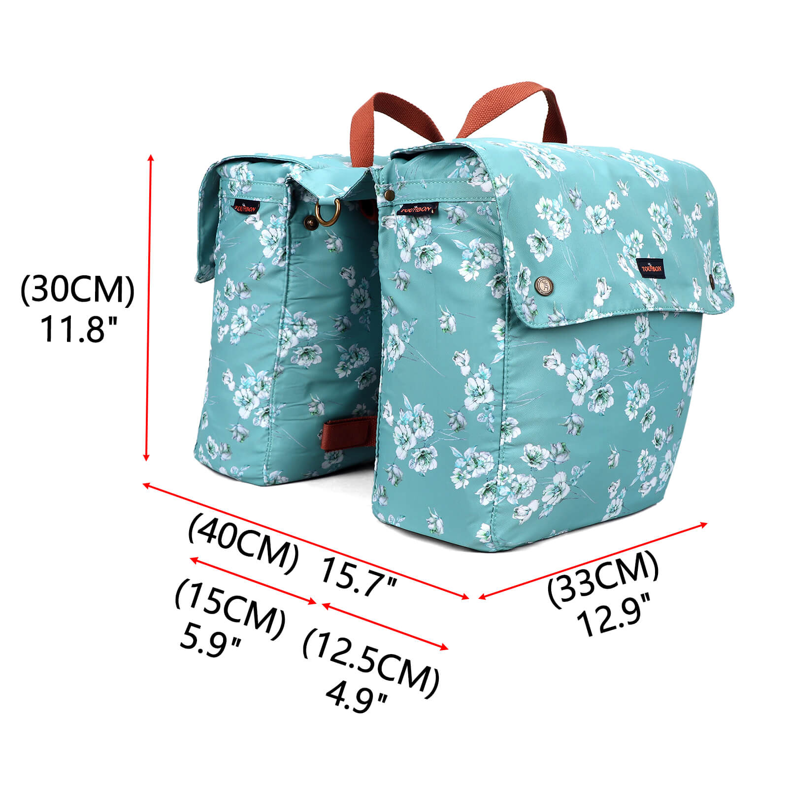 double pannier bicycle bag