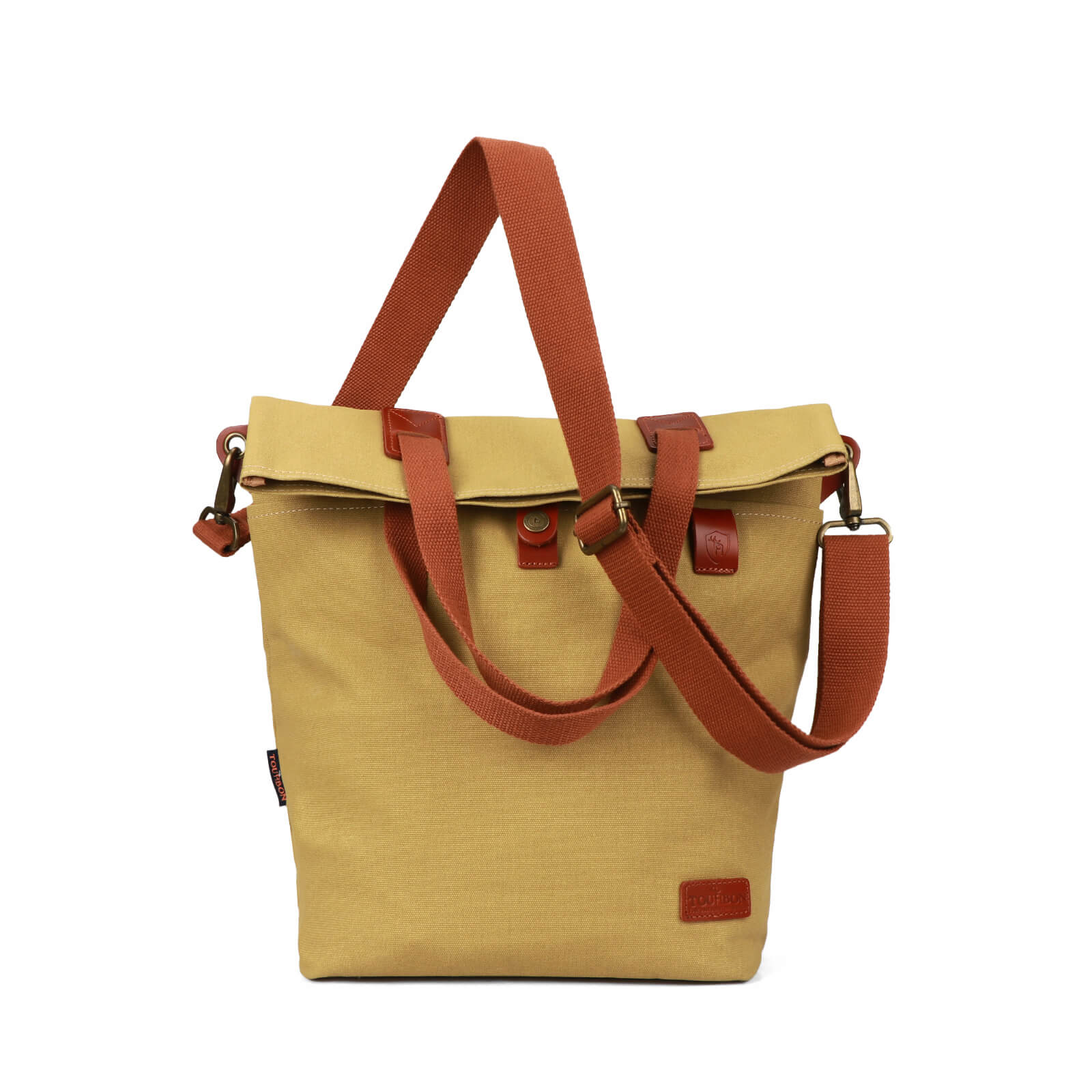 TOURBON Canvas Waterproof Bike Bicycle Rear Pannier Bag