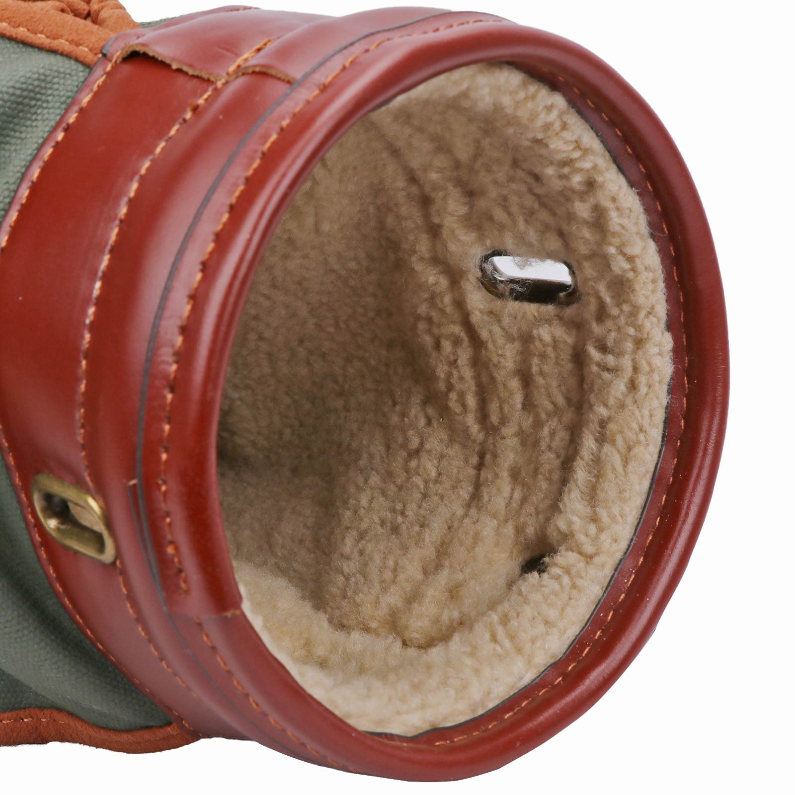 TOURBON Retro Canvas & Leather Golf Club Pencil Travel Bag