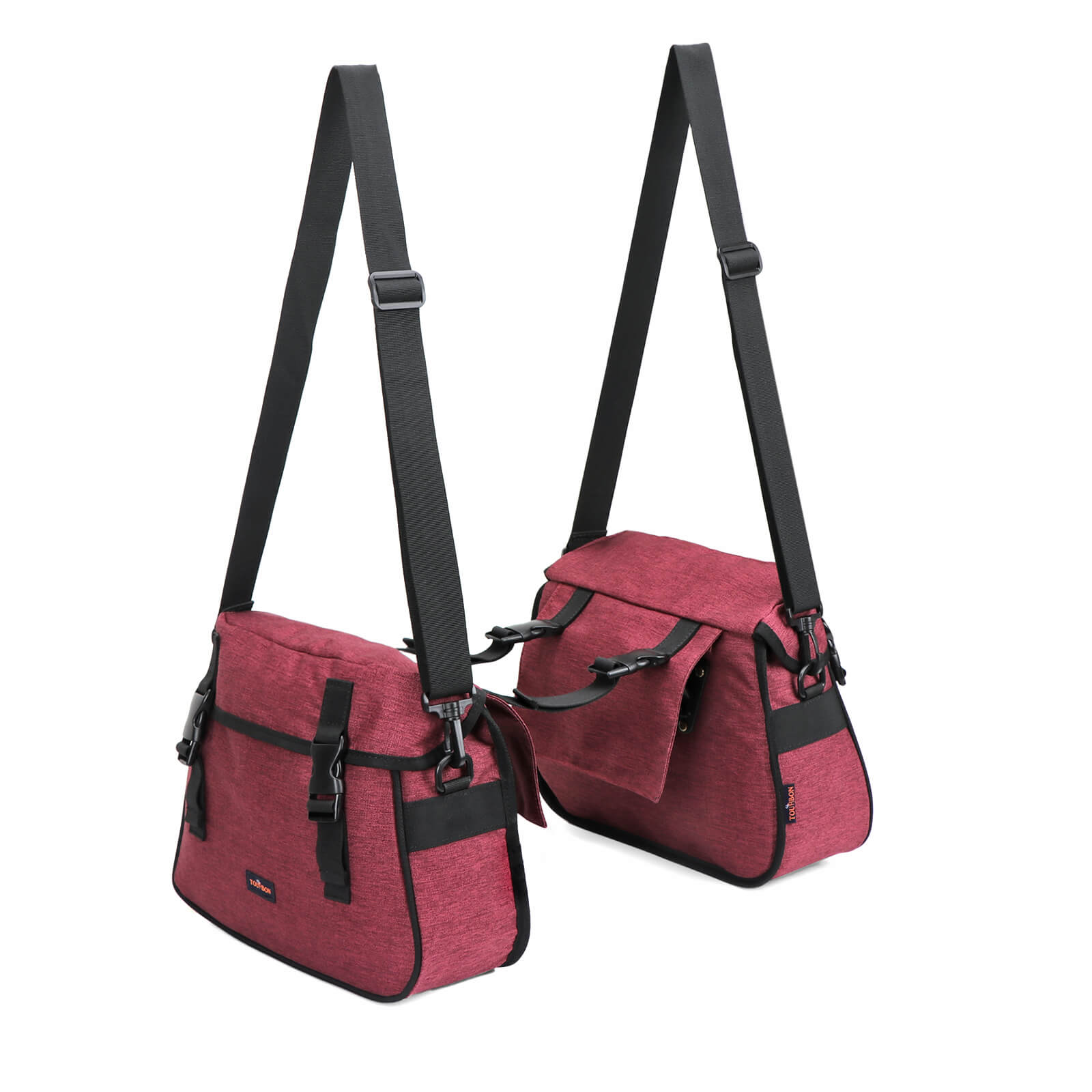 TOURBON Double Pannier Bike Rear Rack Trunk Bag 