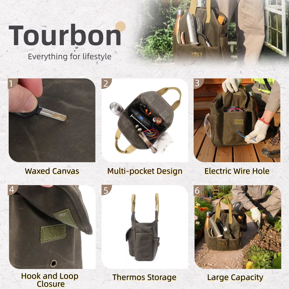 Gardening Tools Storage Tote Bag