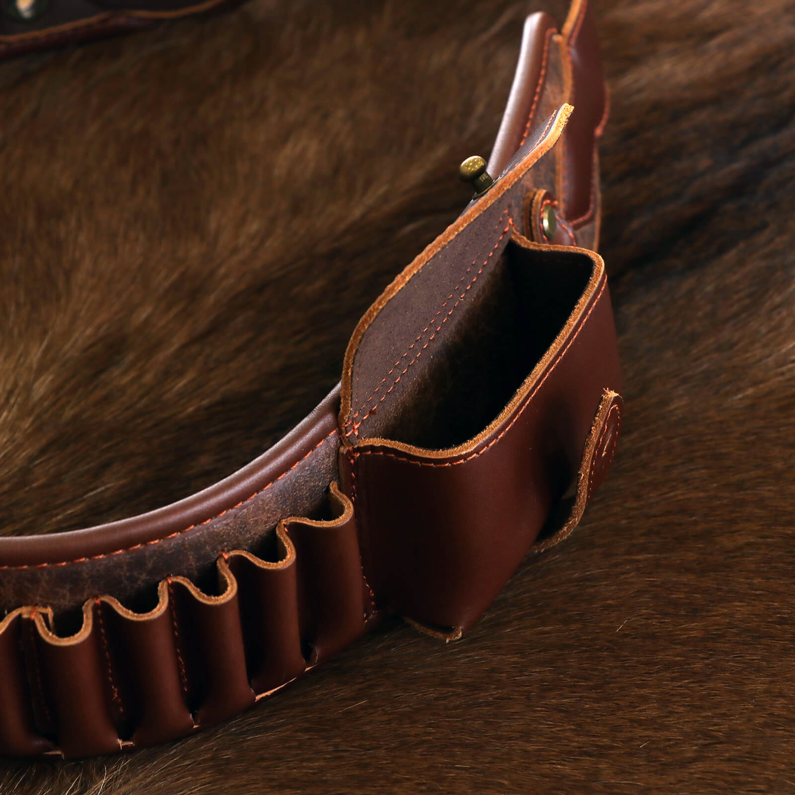 leather bandolier belt