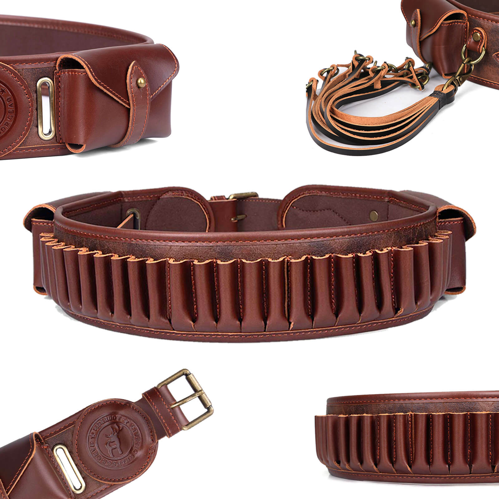 leather bandolier belt