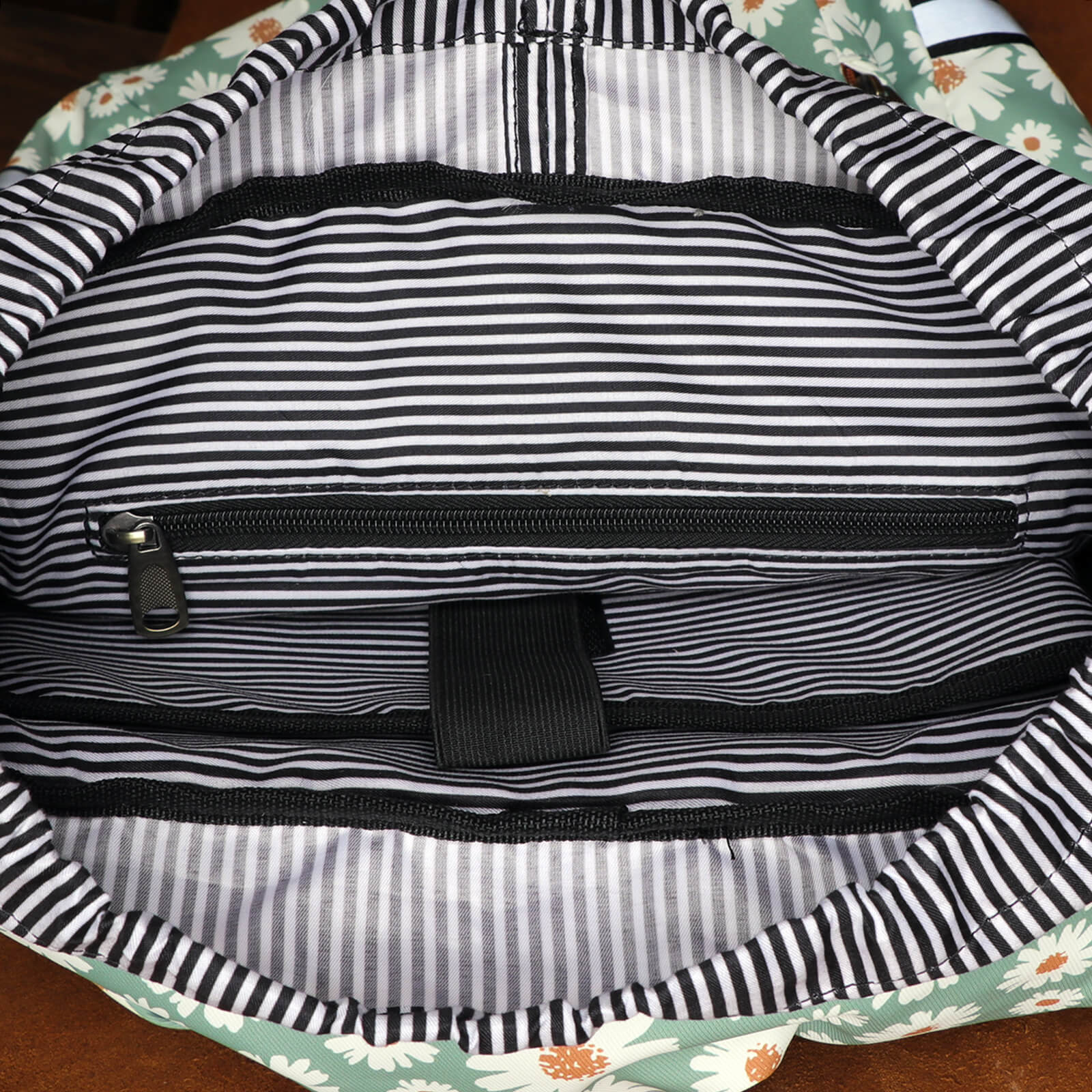 TOURBON Canvas Leather Backpack Pannier for Bicycle Rear Rack, 15 inches Laptop Bag