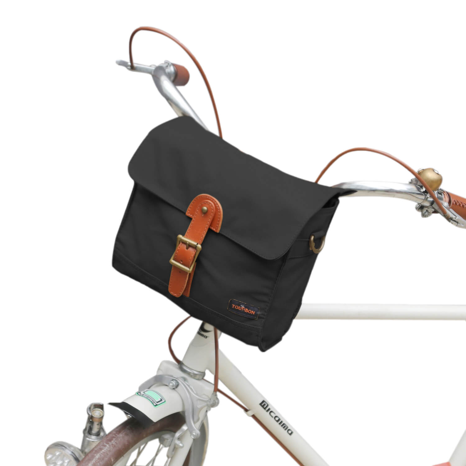 TOURBON Bike Handlebar Bag Bicycle Saddlebags Shoulder Messenger Bags