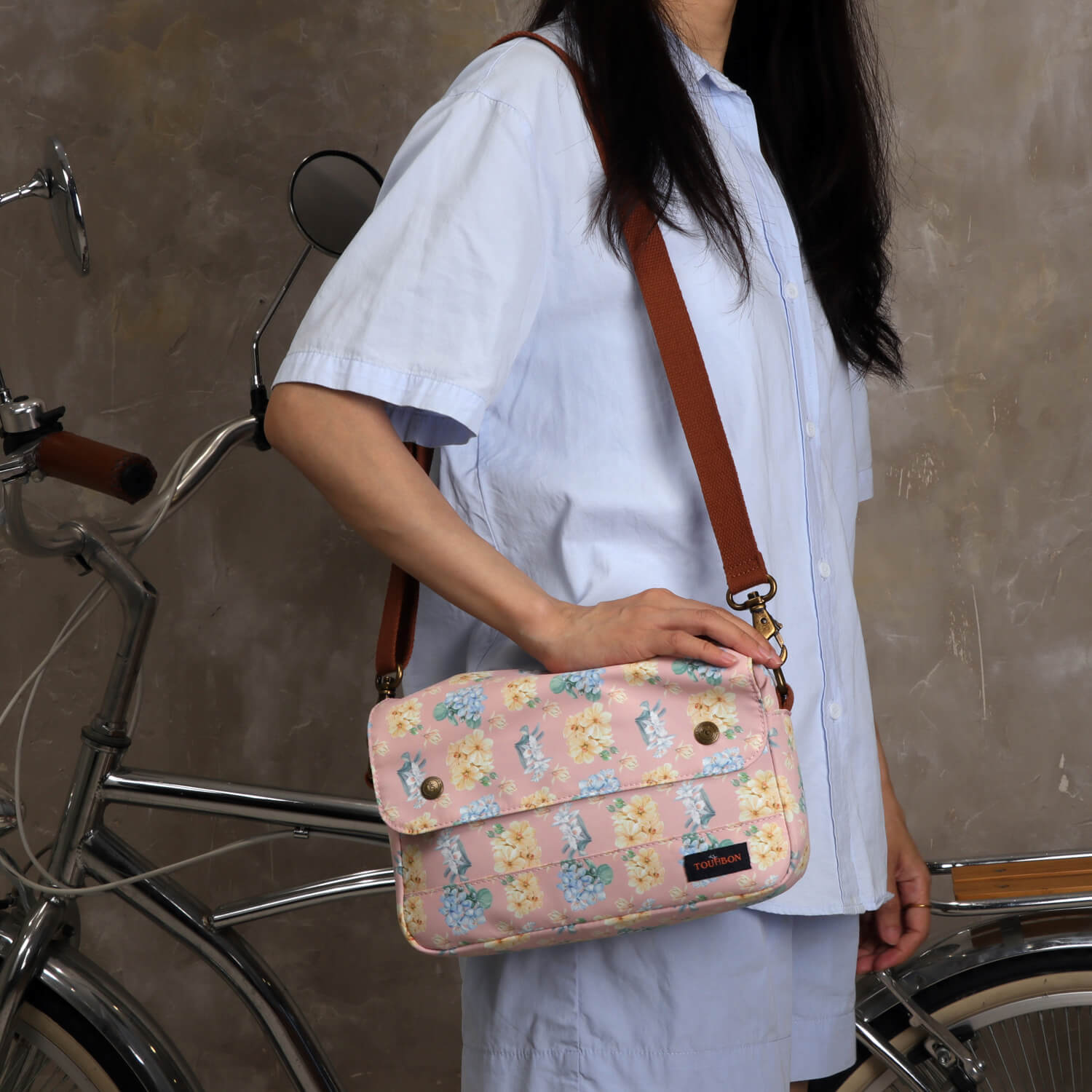 Tourbon Front Handlebar Bike Bag Cycling Frame Pouch