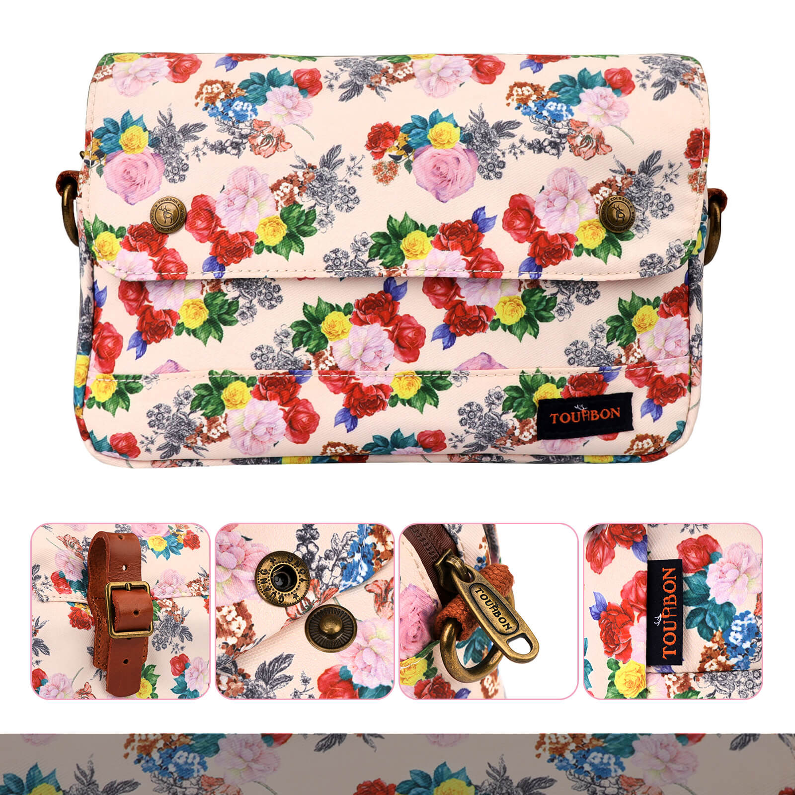 Tourbon Front Handlebar Bike Bag Cycling Frame Pouch